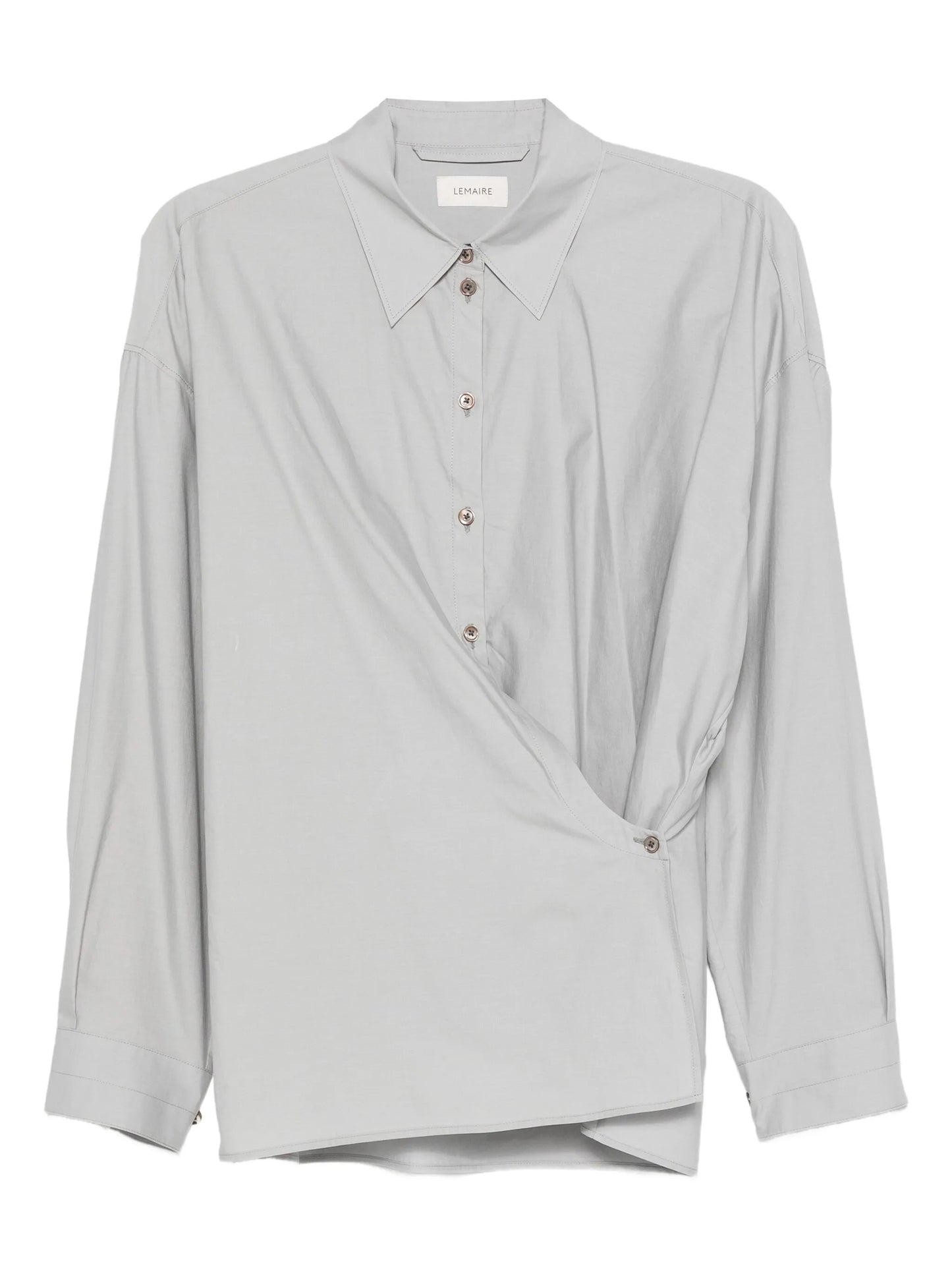 classic-collar twisted shirt