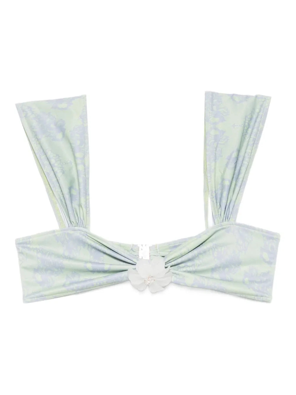 printed bikini top
