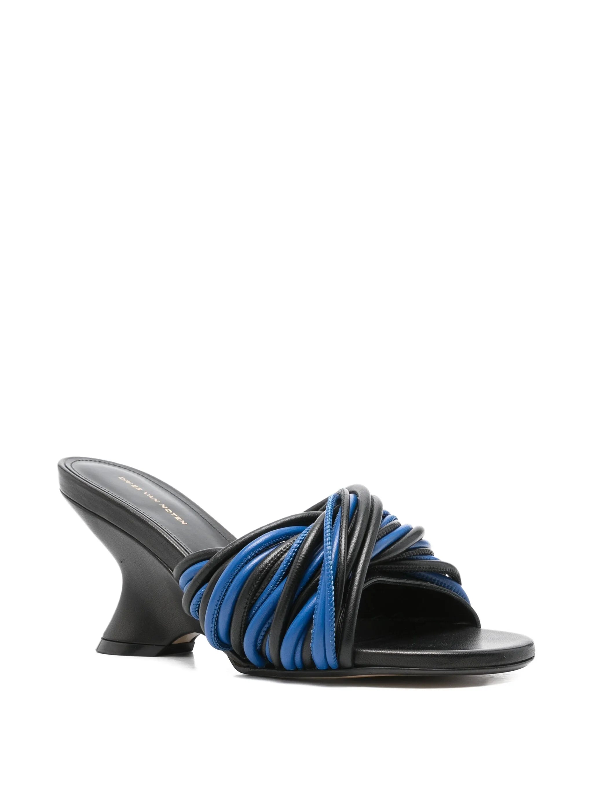 90mm leather strappy sandals