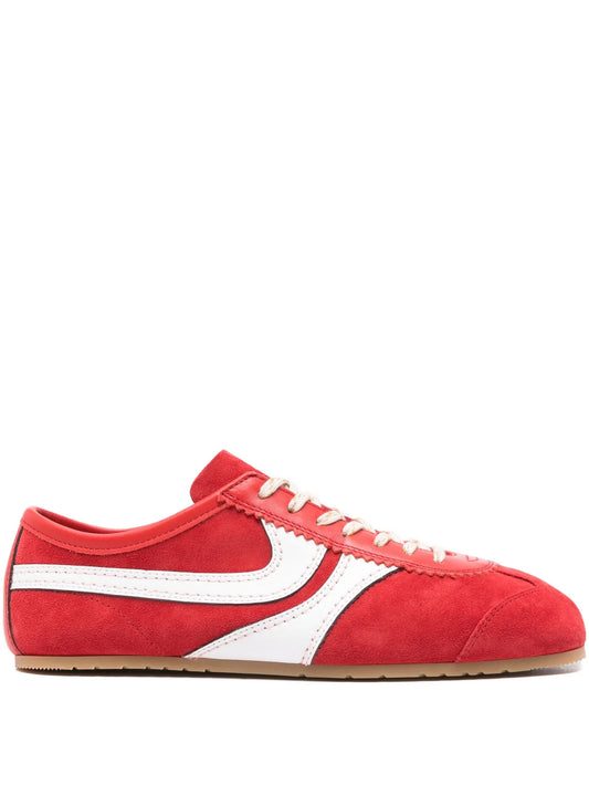 suede low-top sneakers