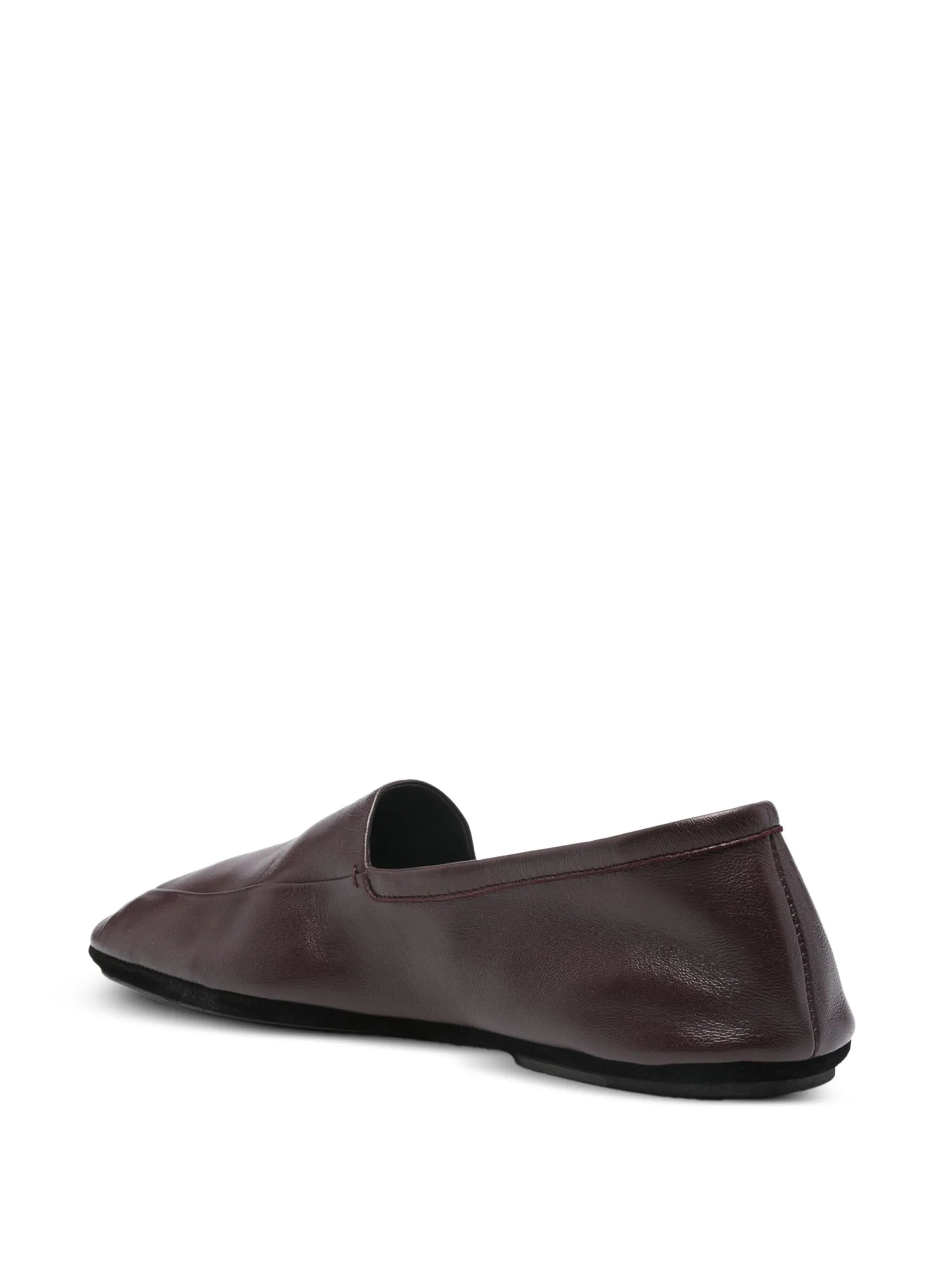 nappa-leather indoor slippers