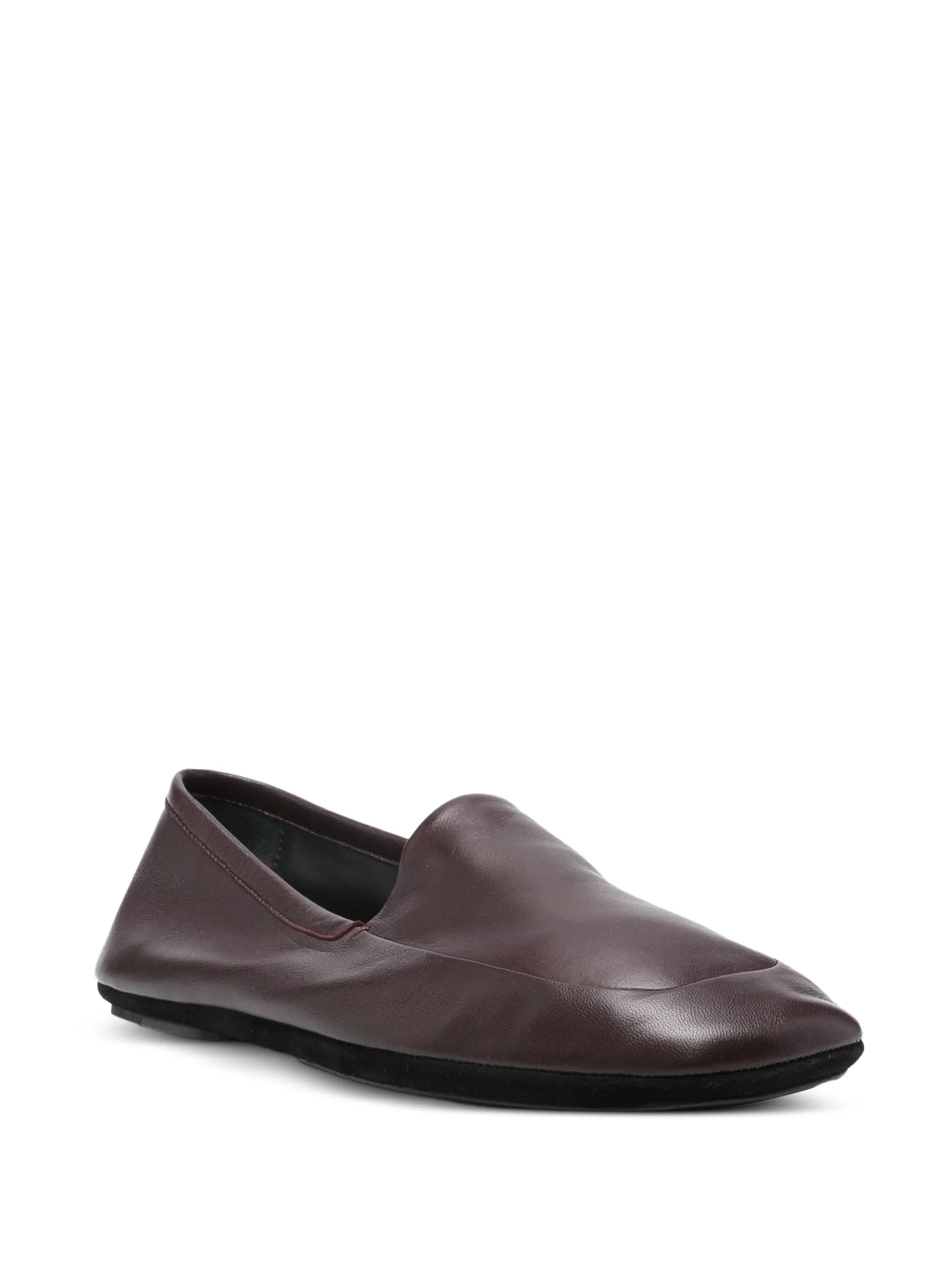 nappa-leather indoor slippers