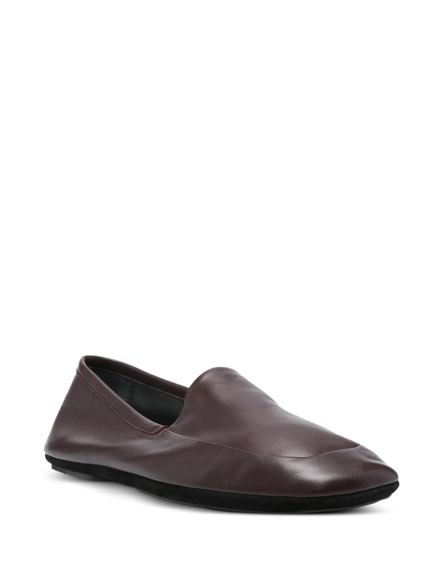 nappa-leather indoor slippers
