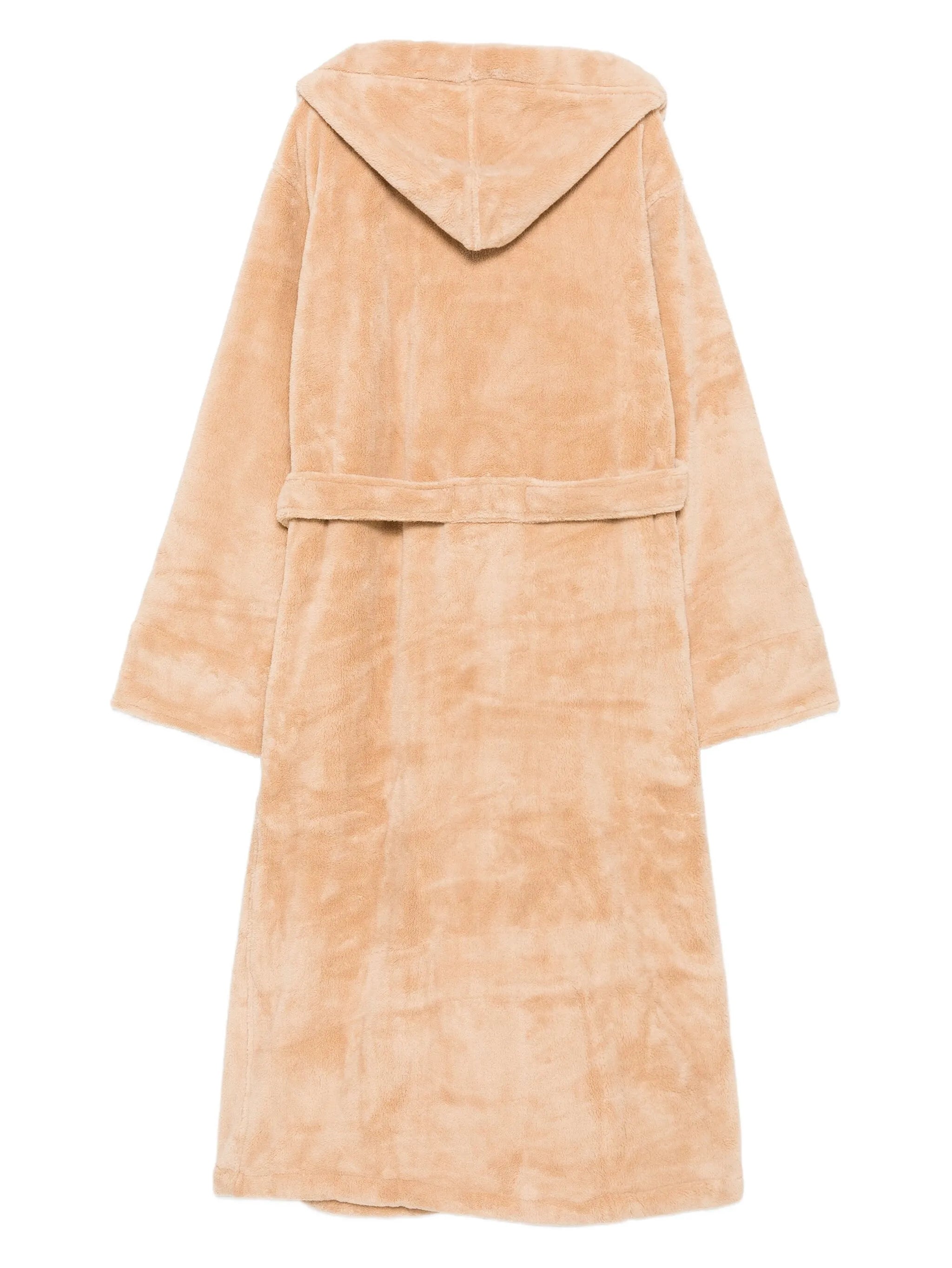 hooded belted robe