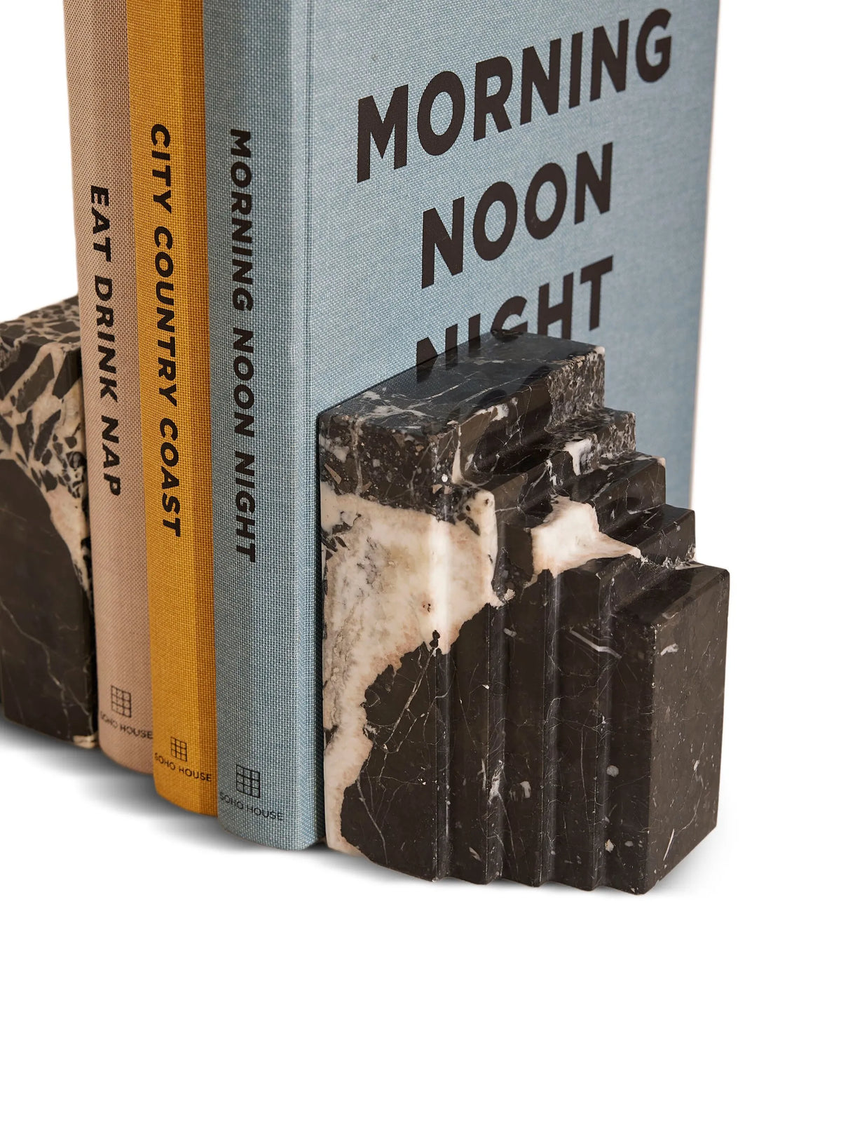 Lola Bookends, back bulgari marble