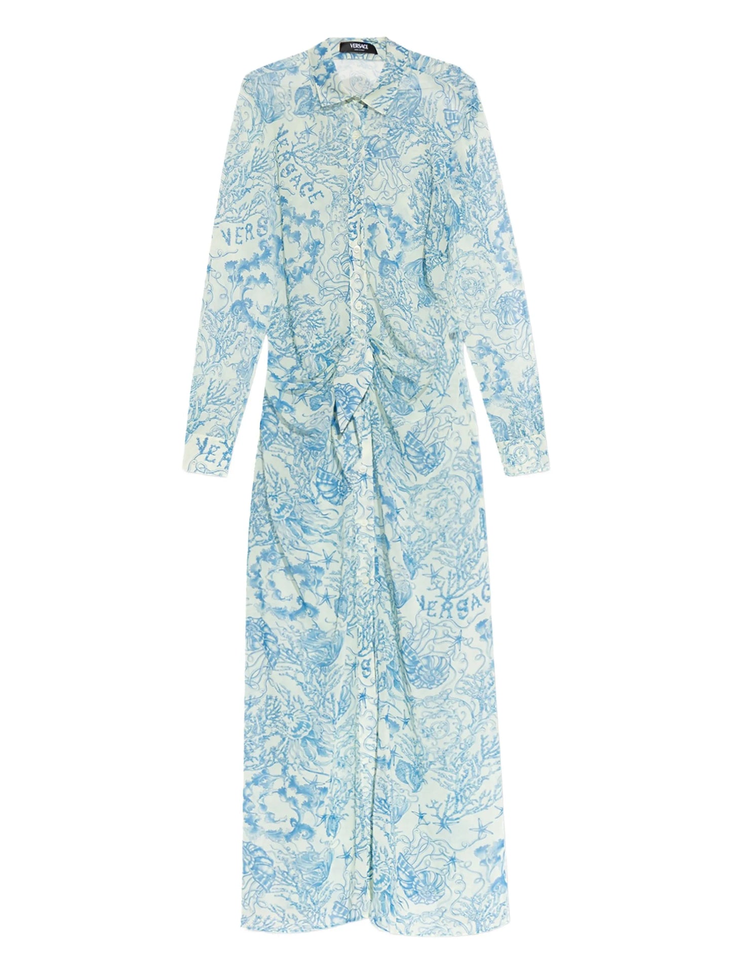 Barocco-print maxi dress