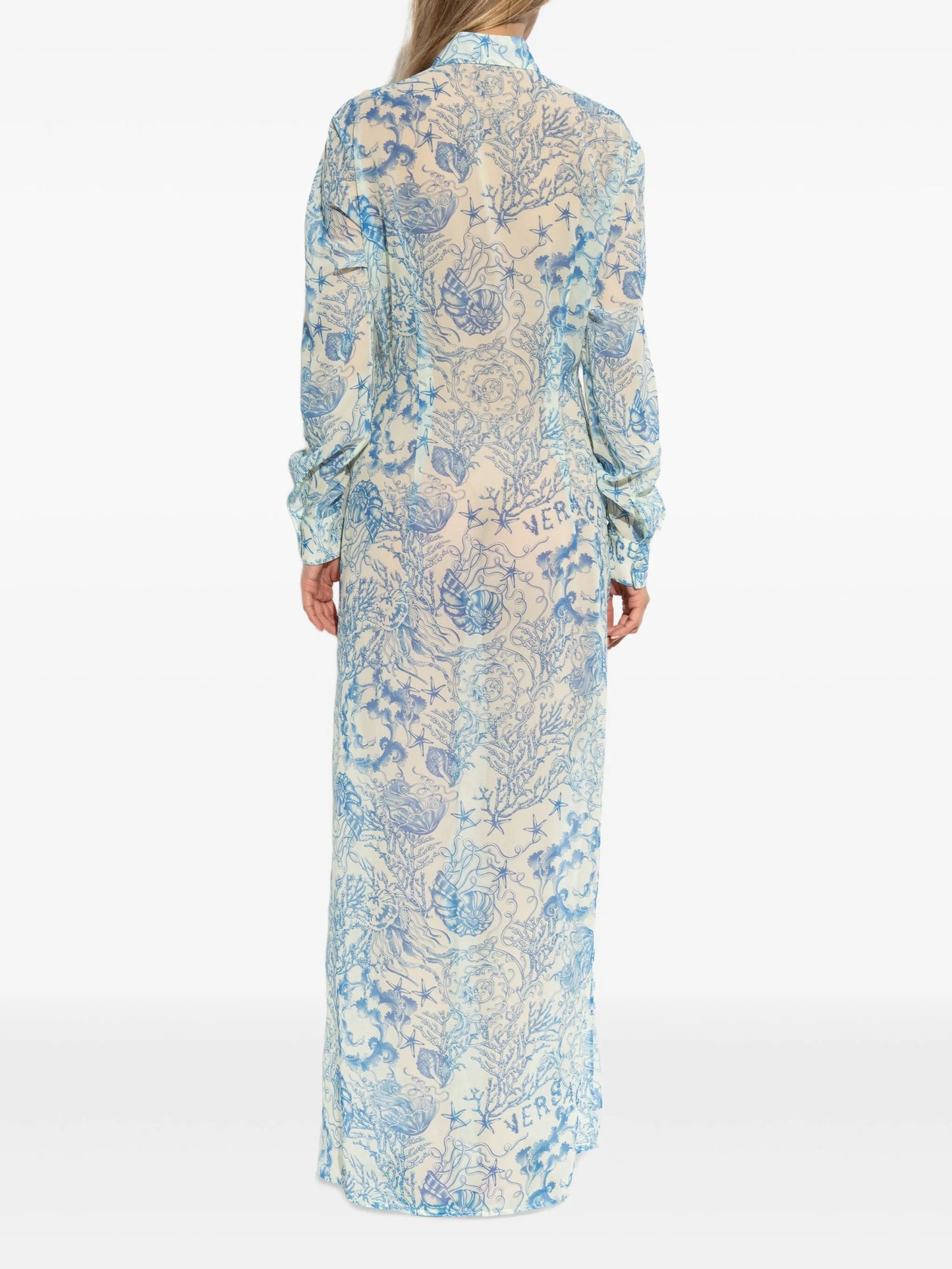 Barocco-print maxi dress