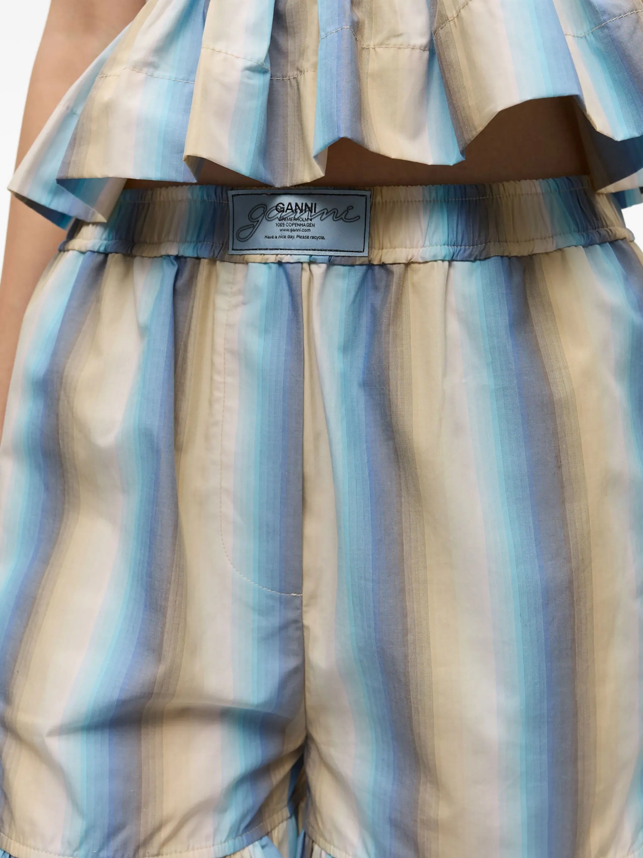 striped shorts