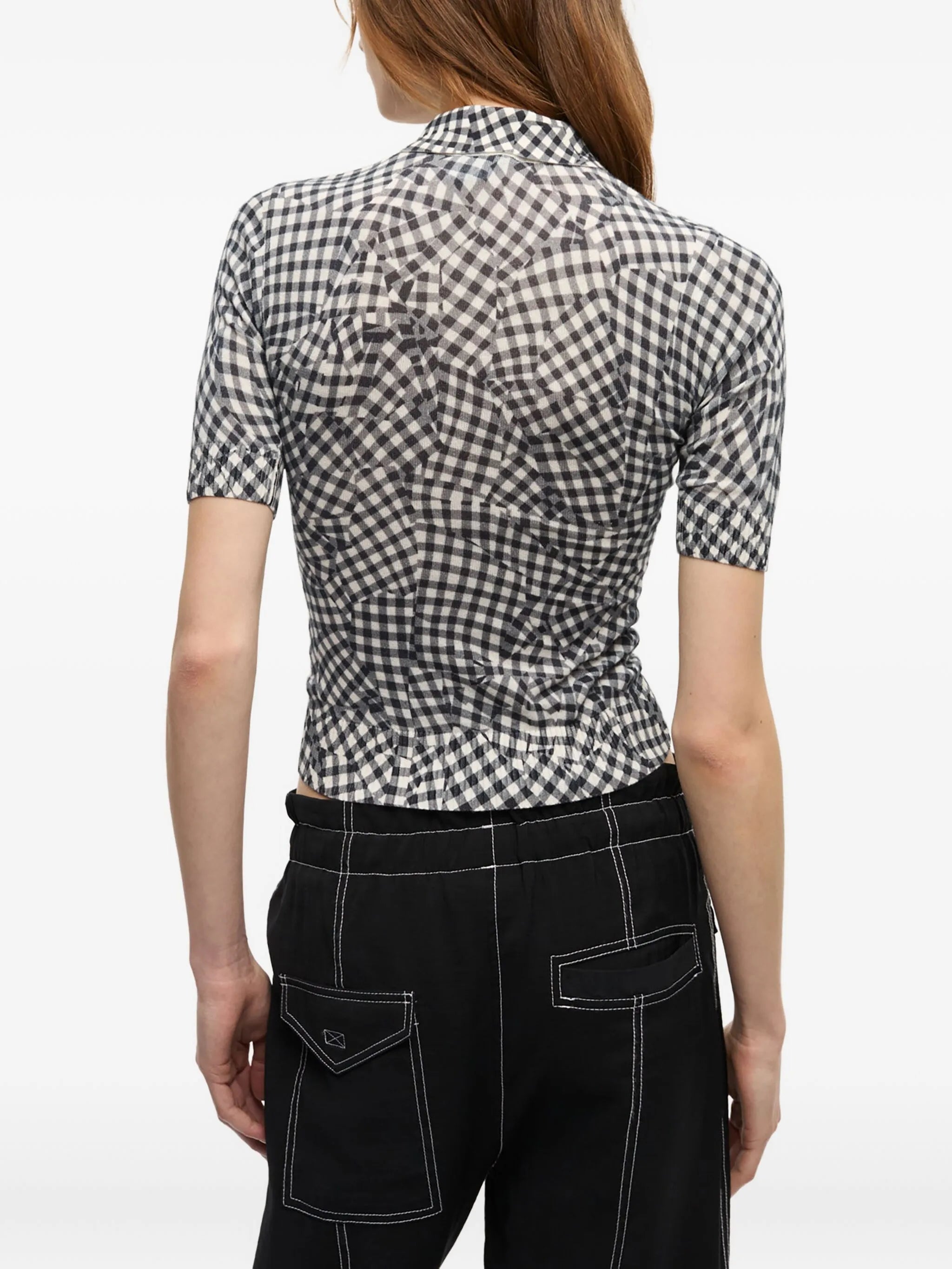 patterned-jacquard top