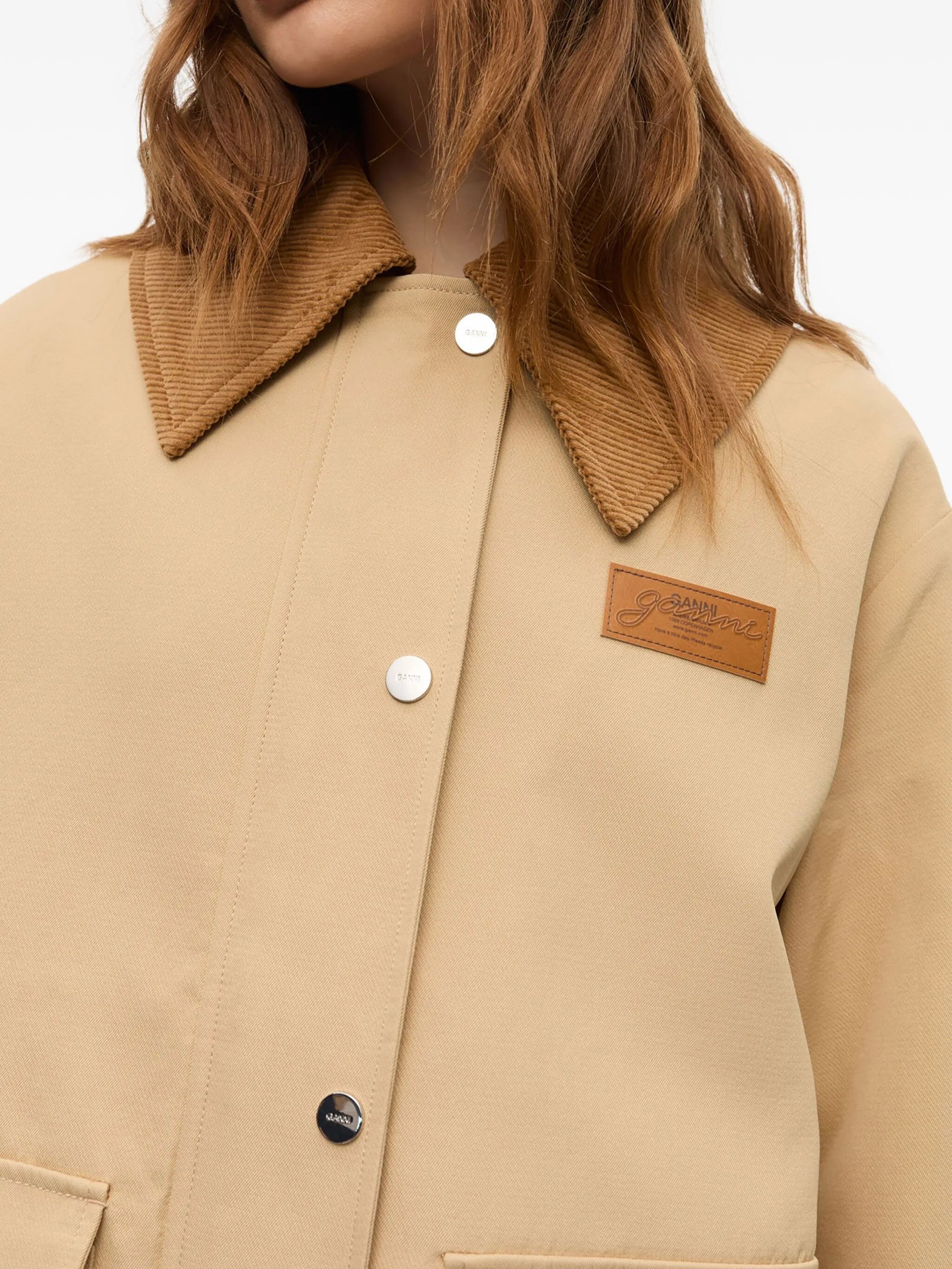 corduroy-collar utility jacket