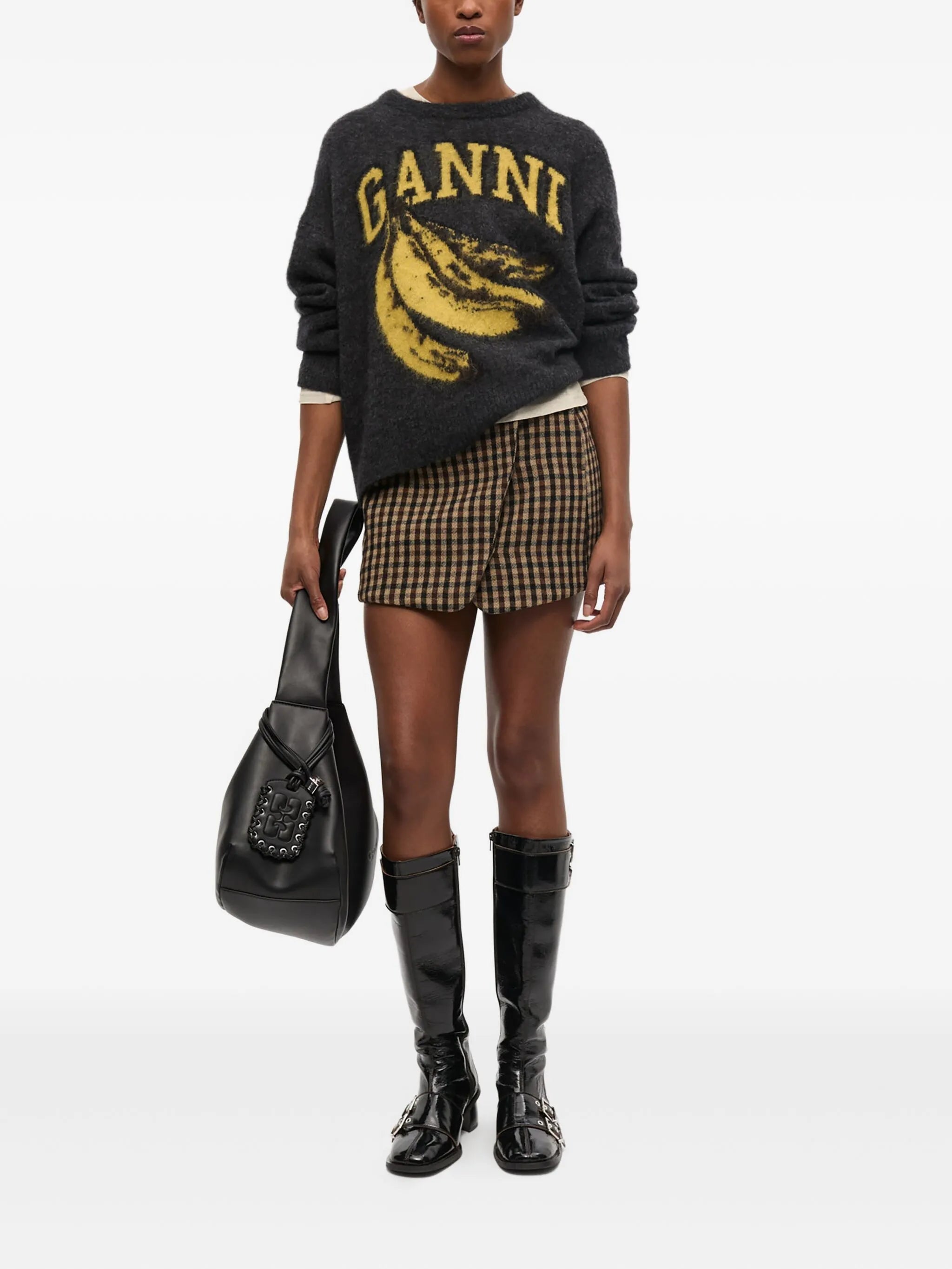 intarsia-logo jumper
