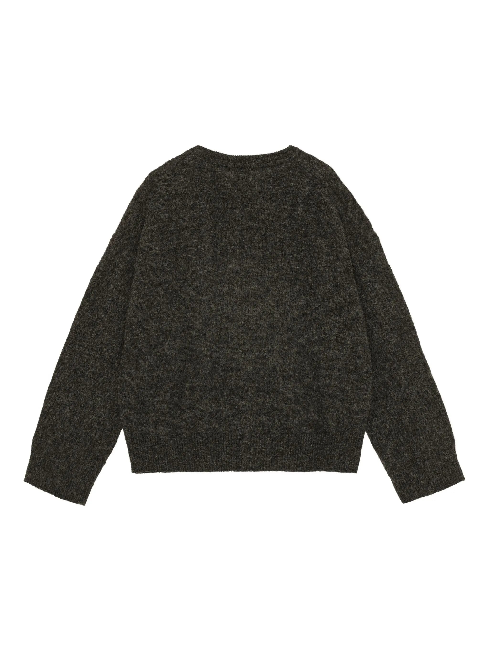 intarsia-logo jumper