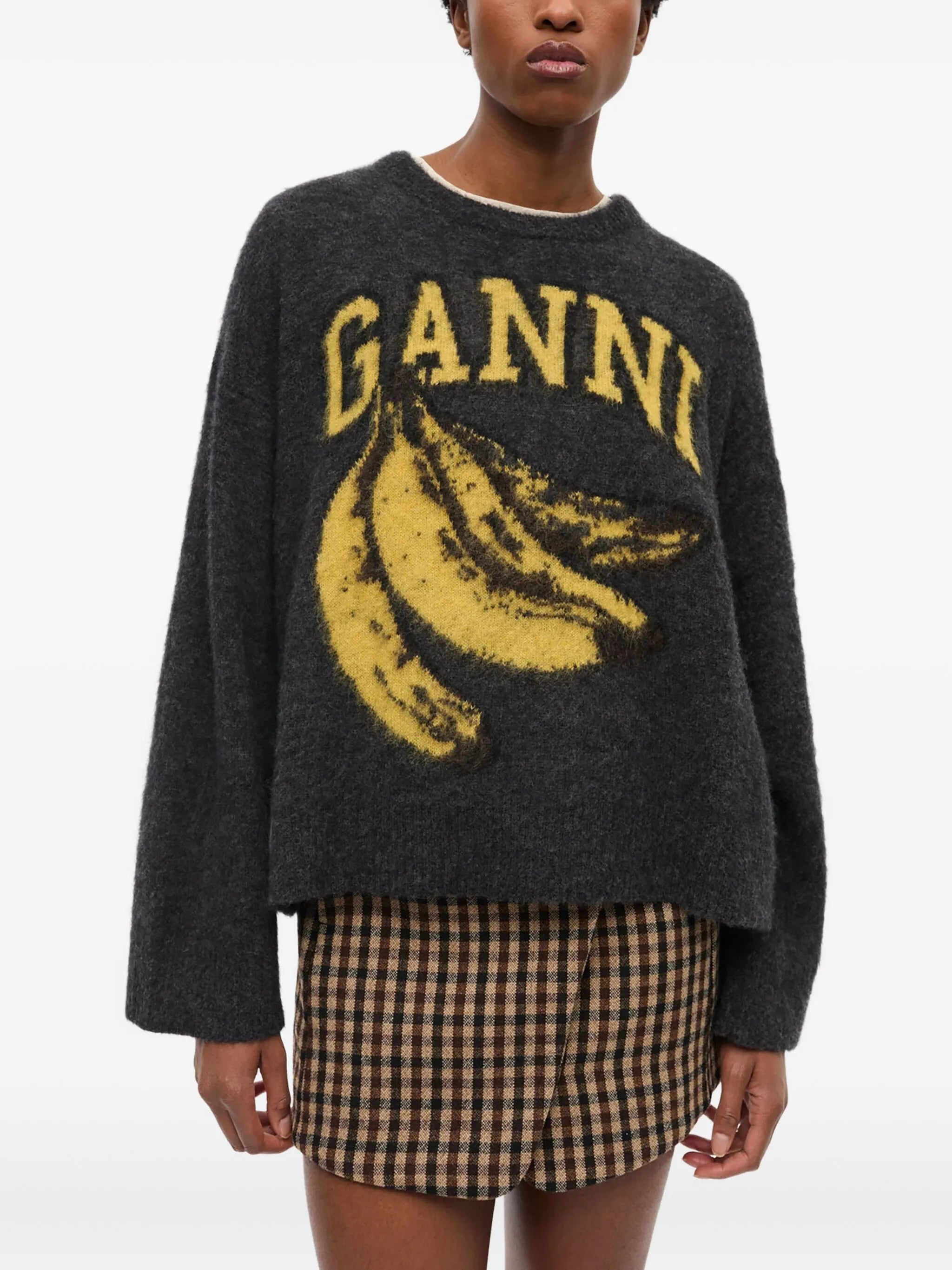 intarsia-logo jumper