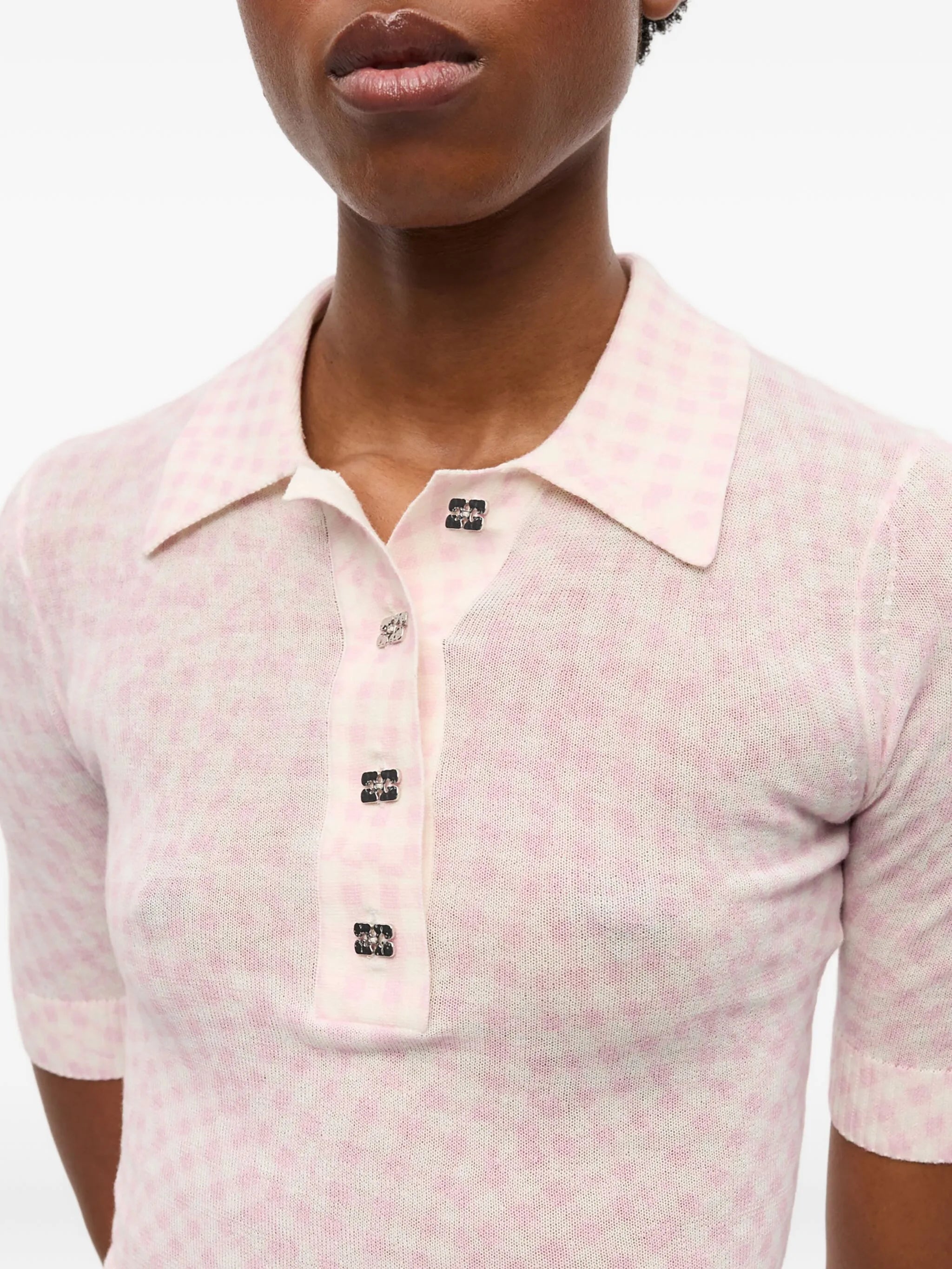 patterned-jacquard top