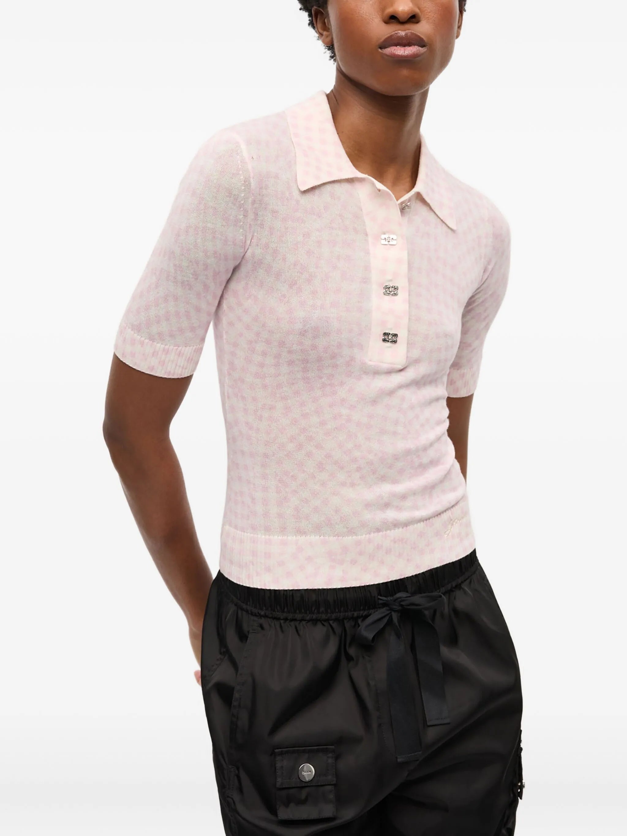 patterned-jacquard top