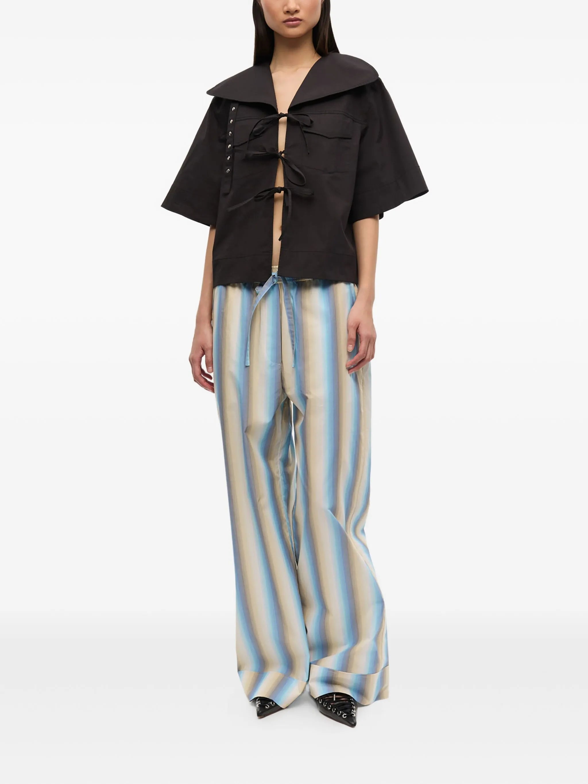 striped trousers