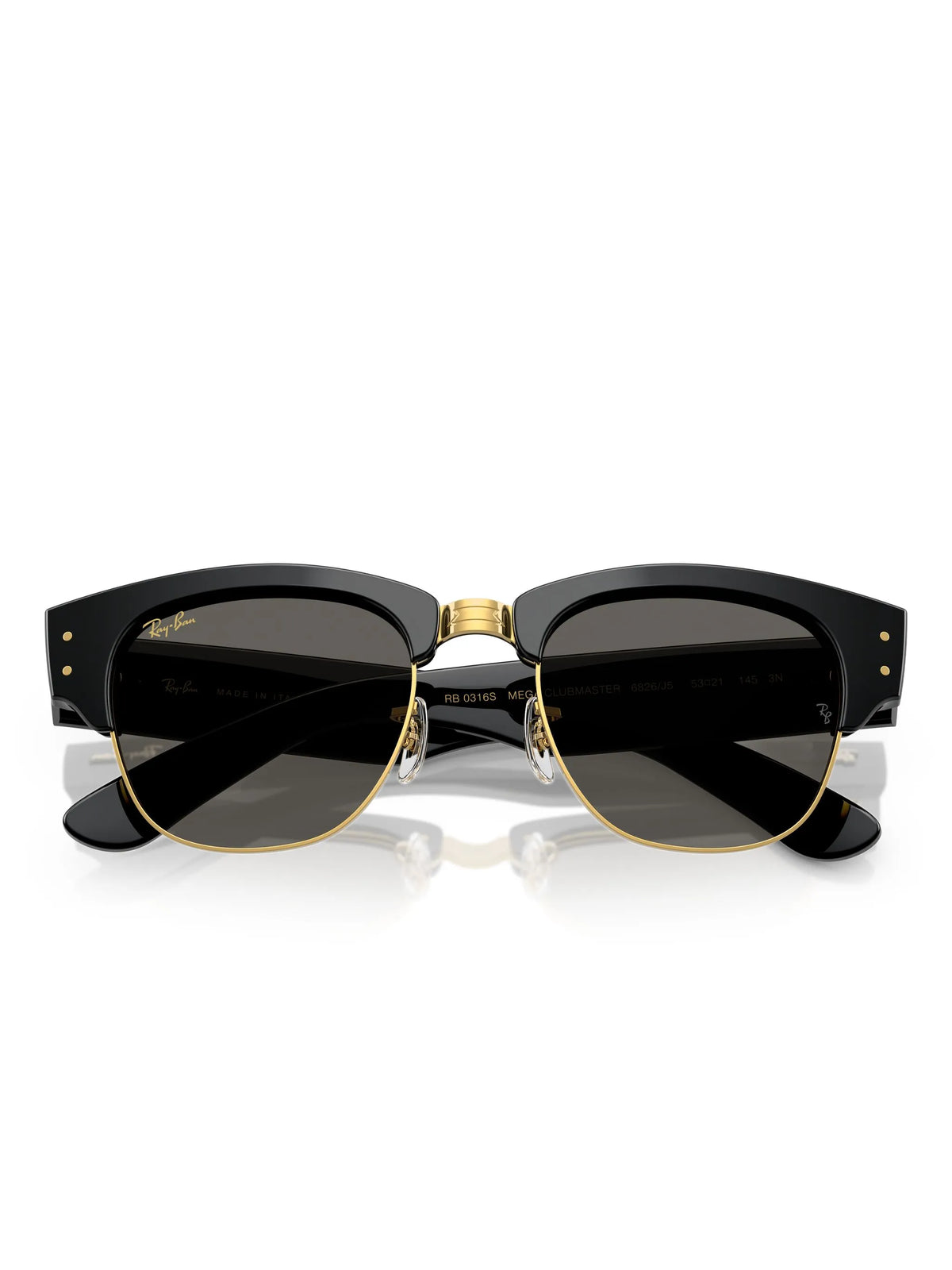 Mega Clubmaster blacked out sunglasses