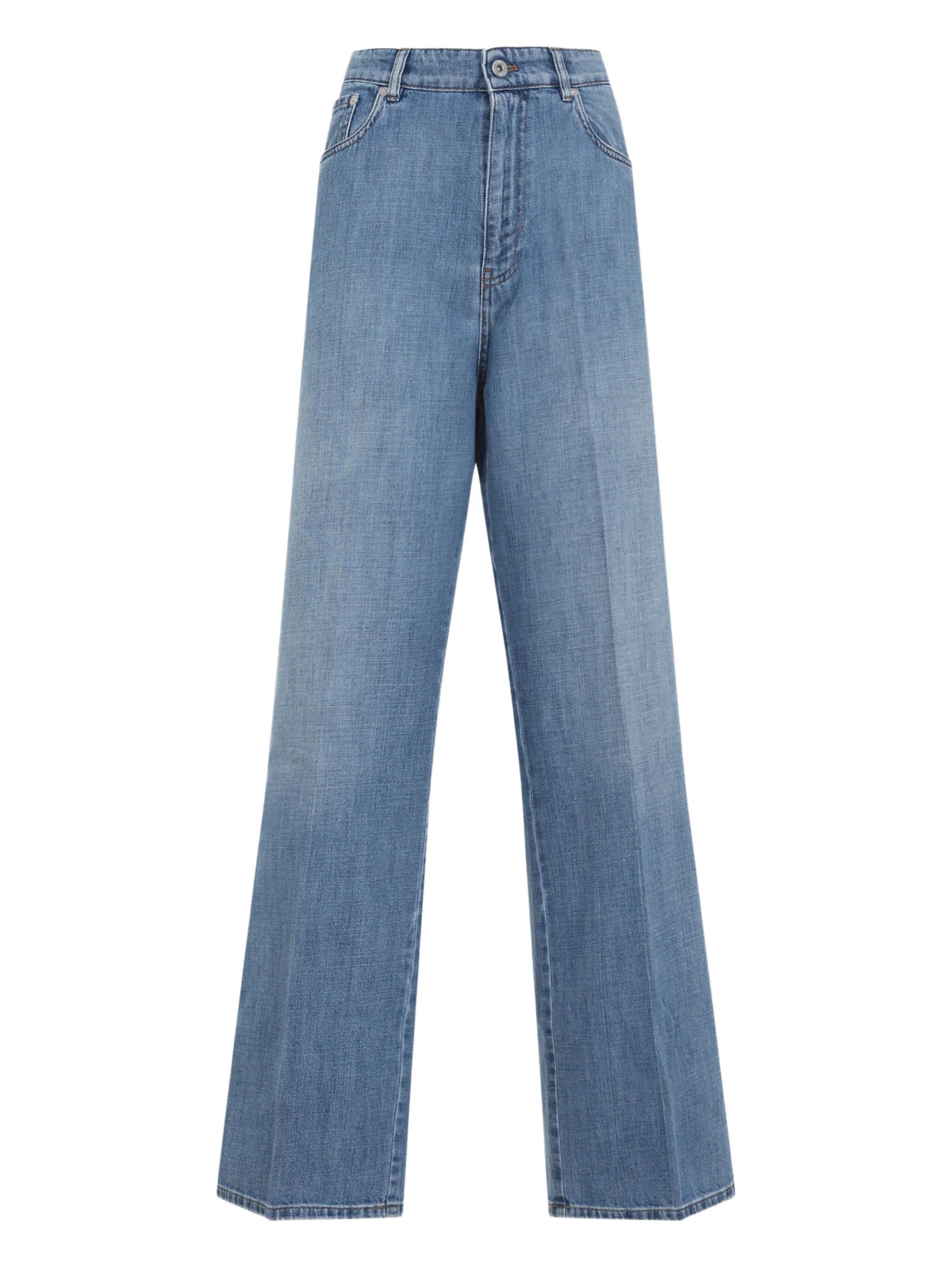 logo-appliqué jeans