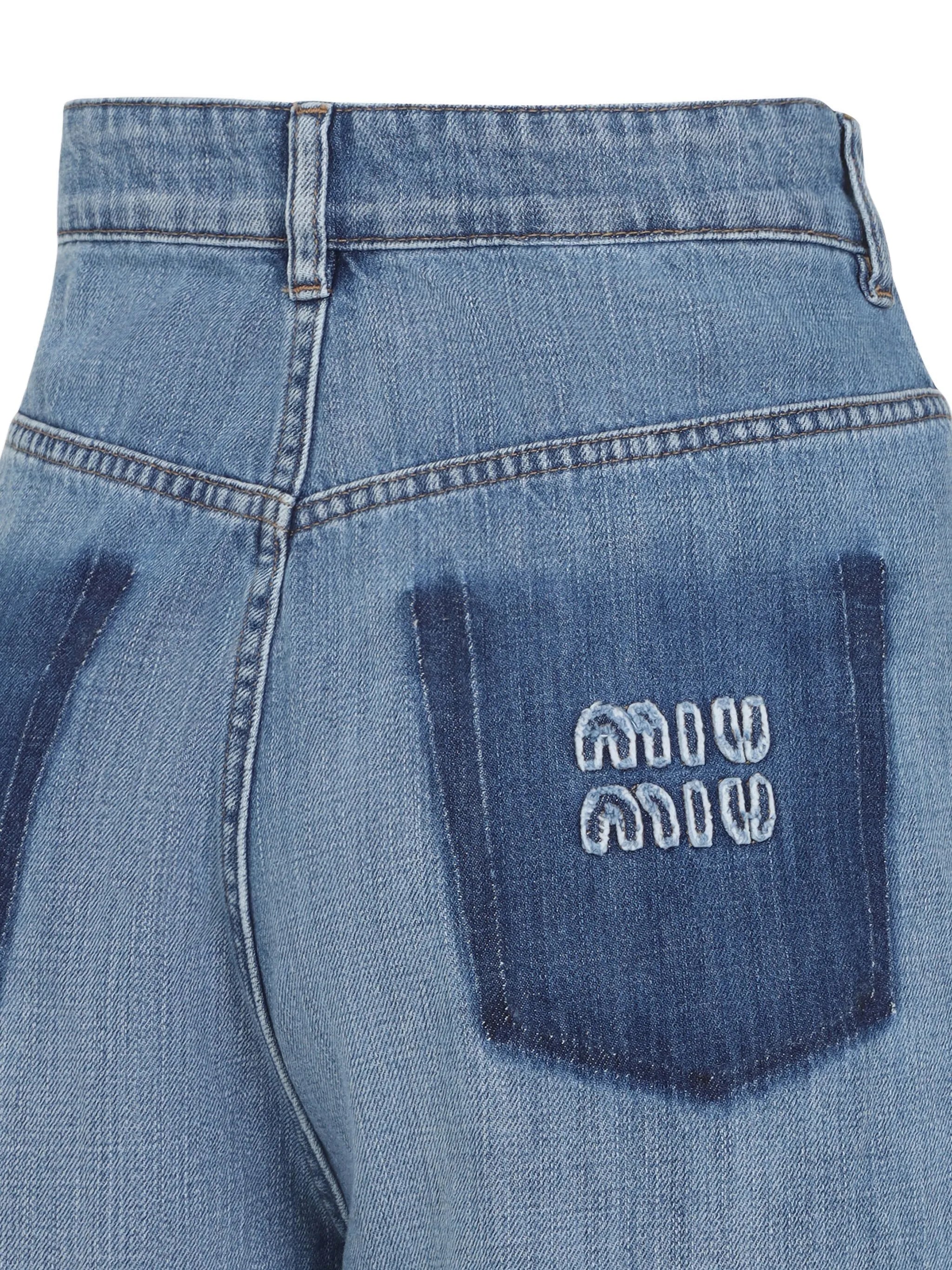 logo-appliqué jeans