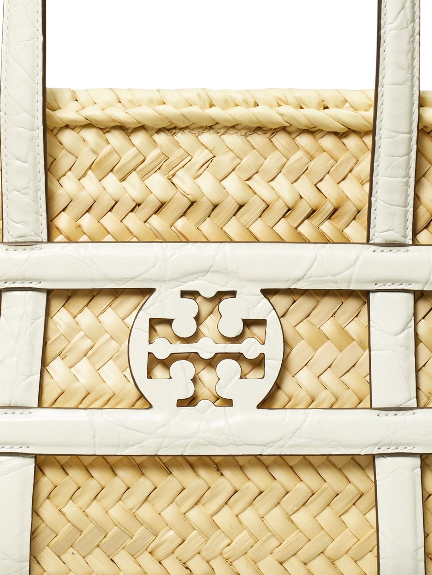 small Ella croc-embossed framed tote bag