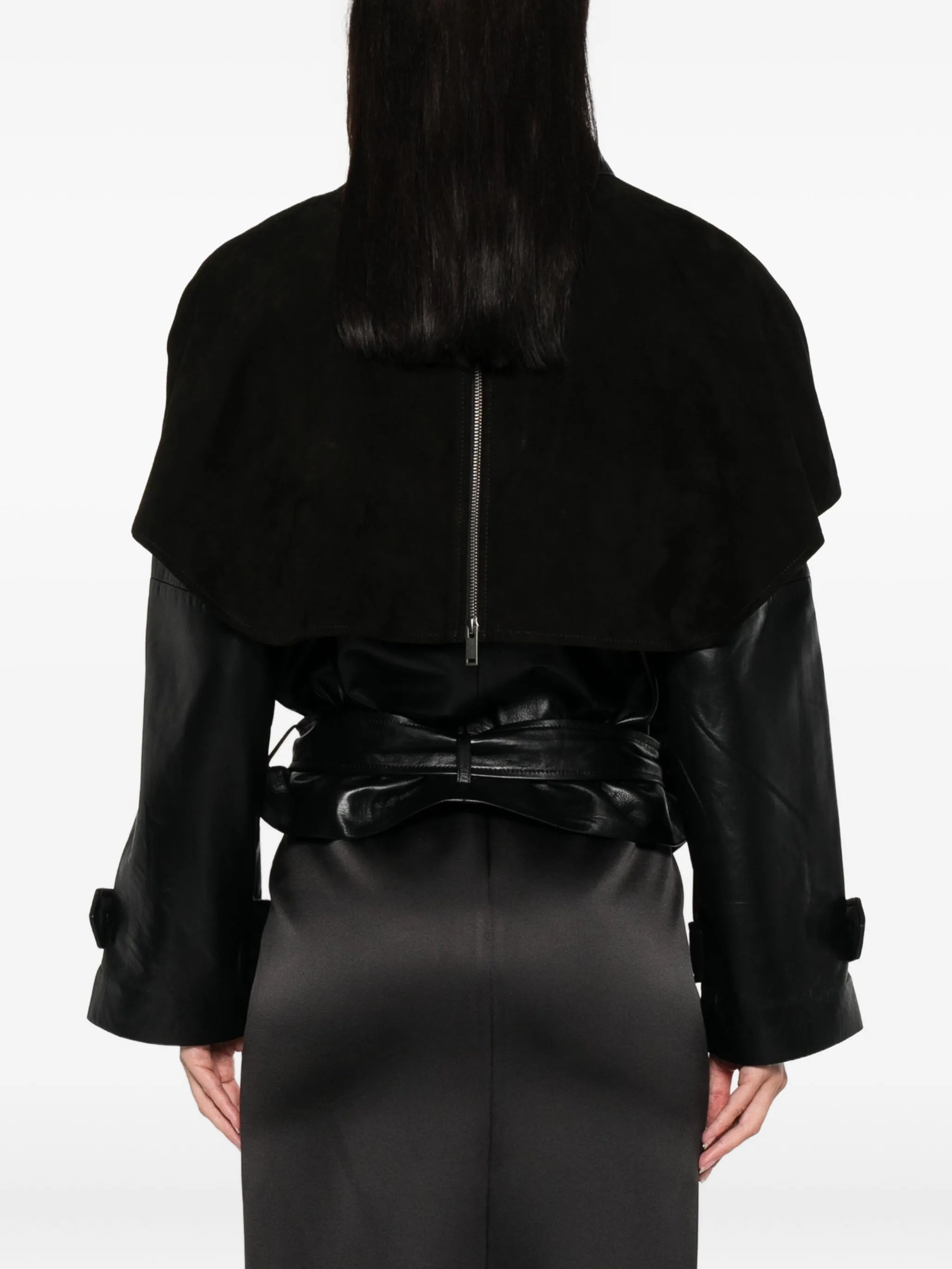 Rose leather jacket