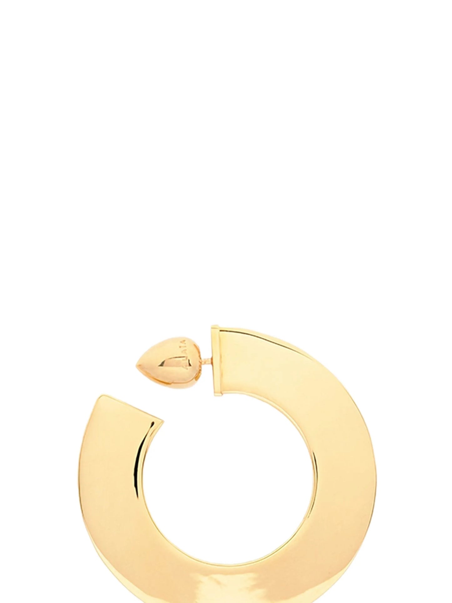 Blade hoop earrings