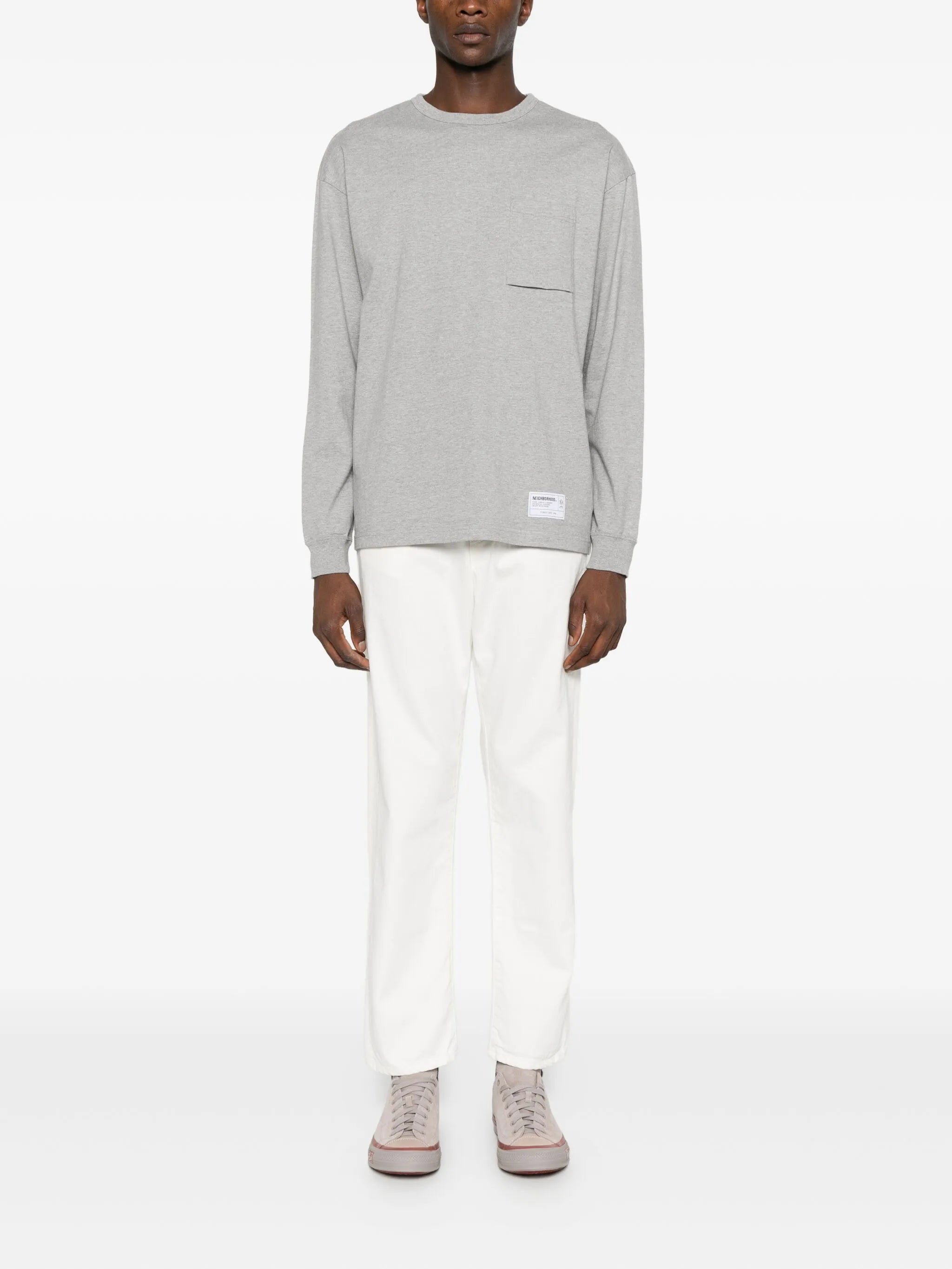 patch-pocket long-sleeve T-shirt