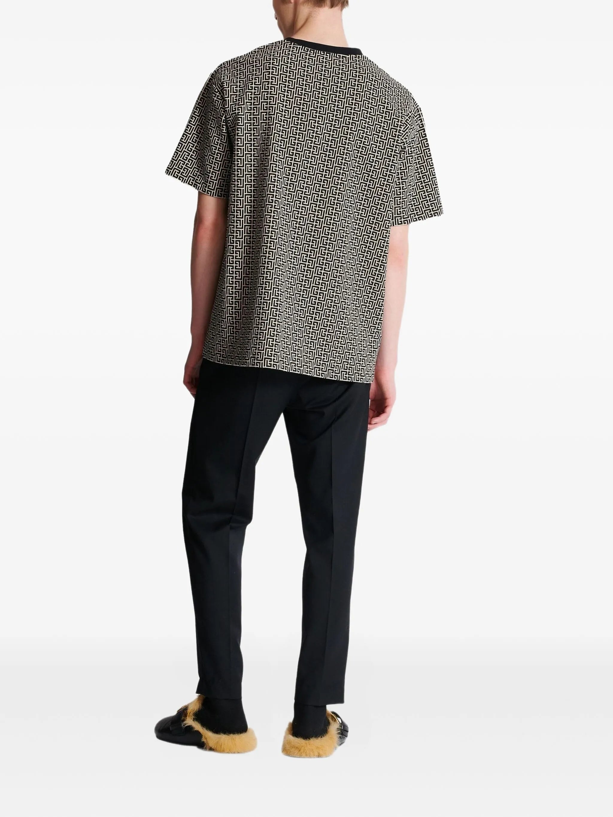 monogram-jacquard T-shirt