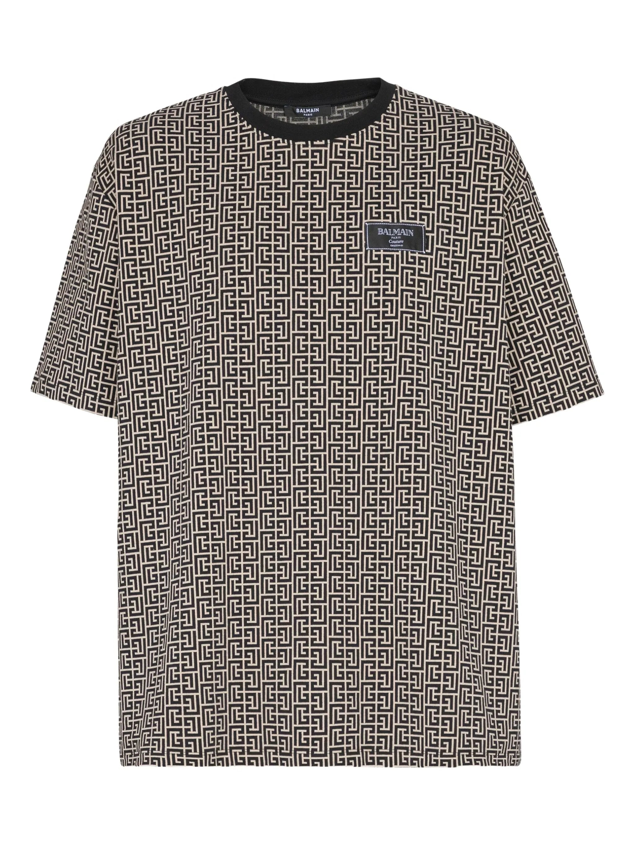 monogram-jacquard T-shirt