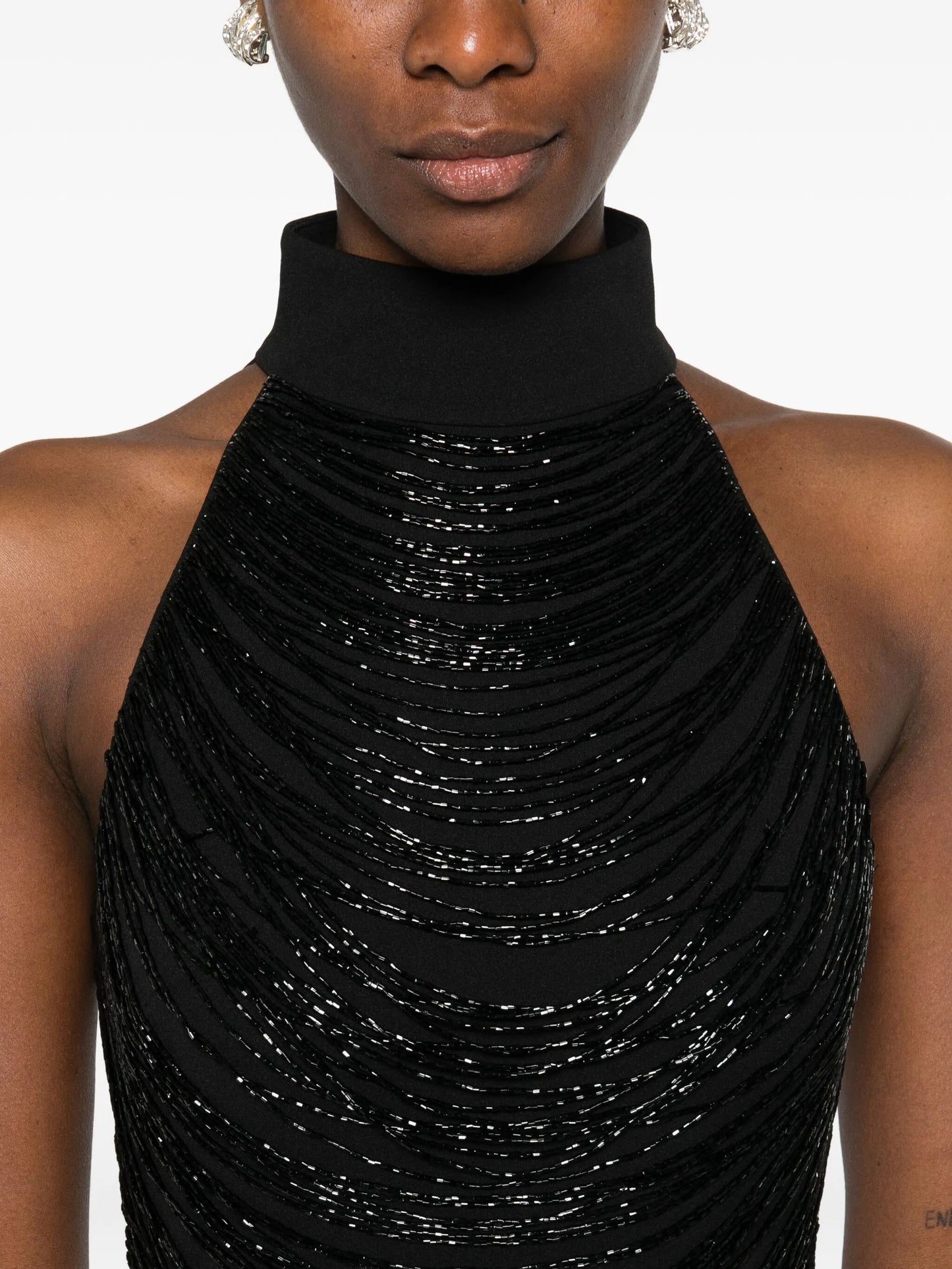 Portia embellished halterneck maxi dress