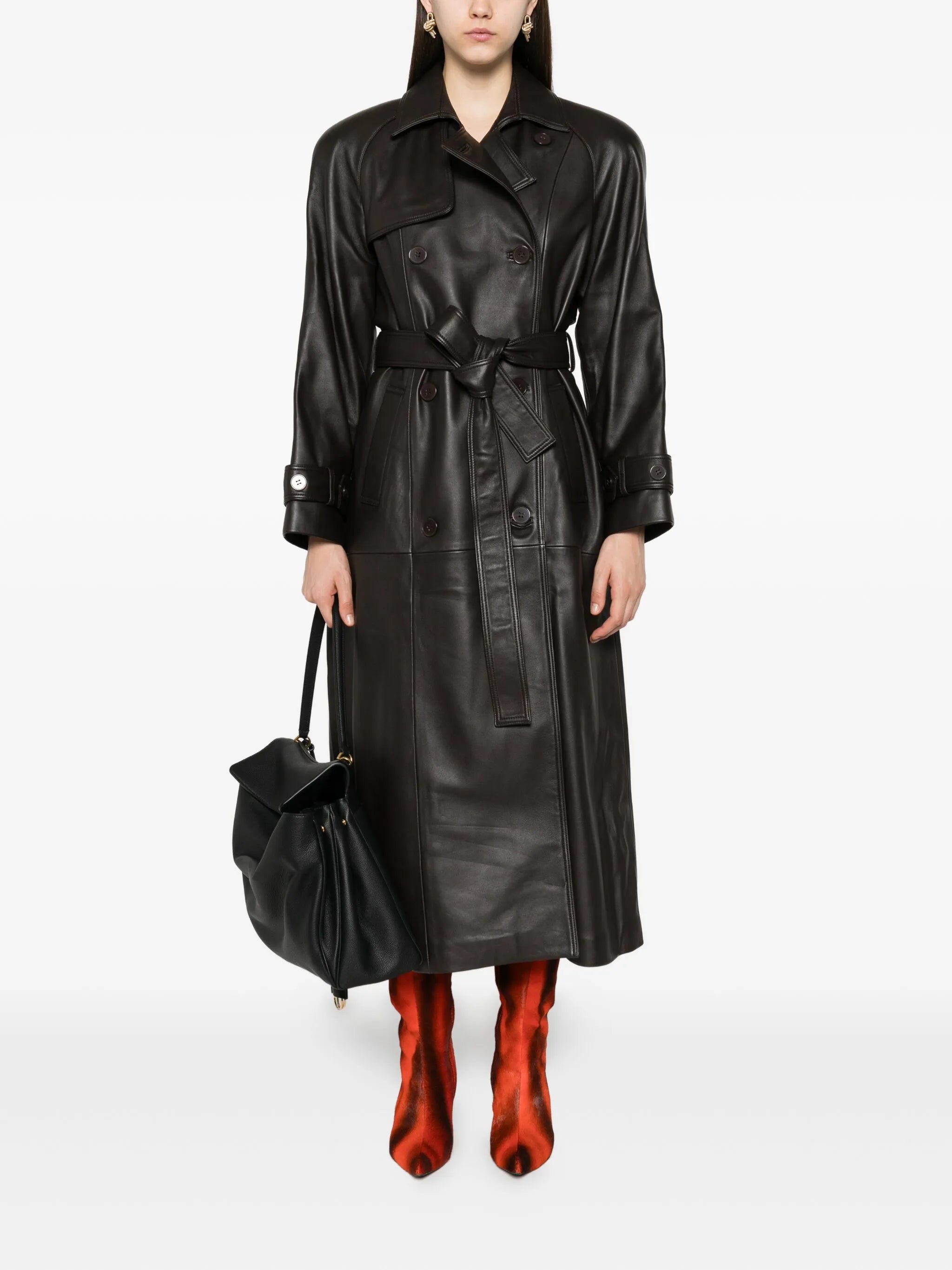 leather trench coat