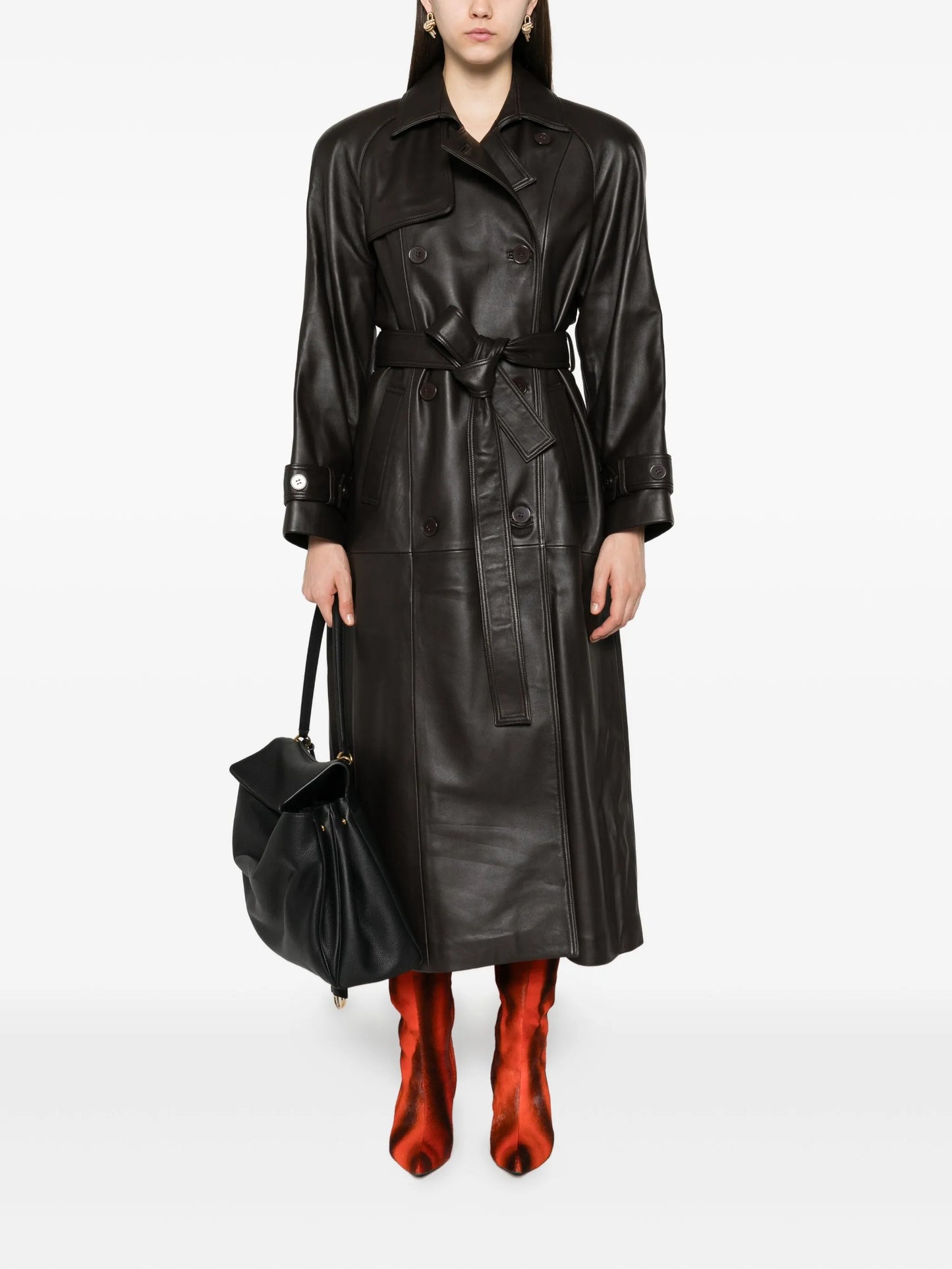 leather trench coat