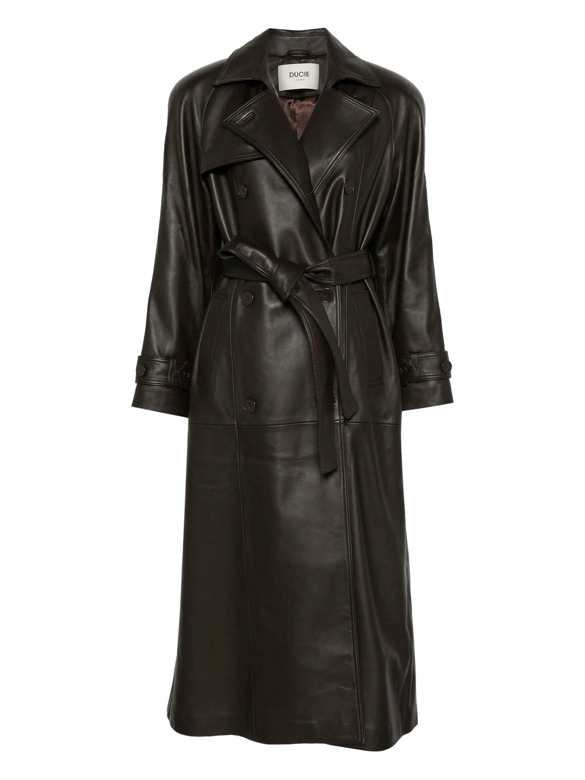 leather trench coat