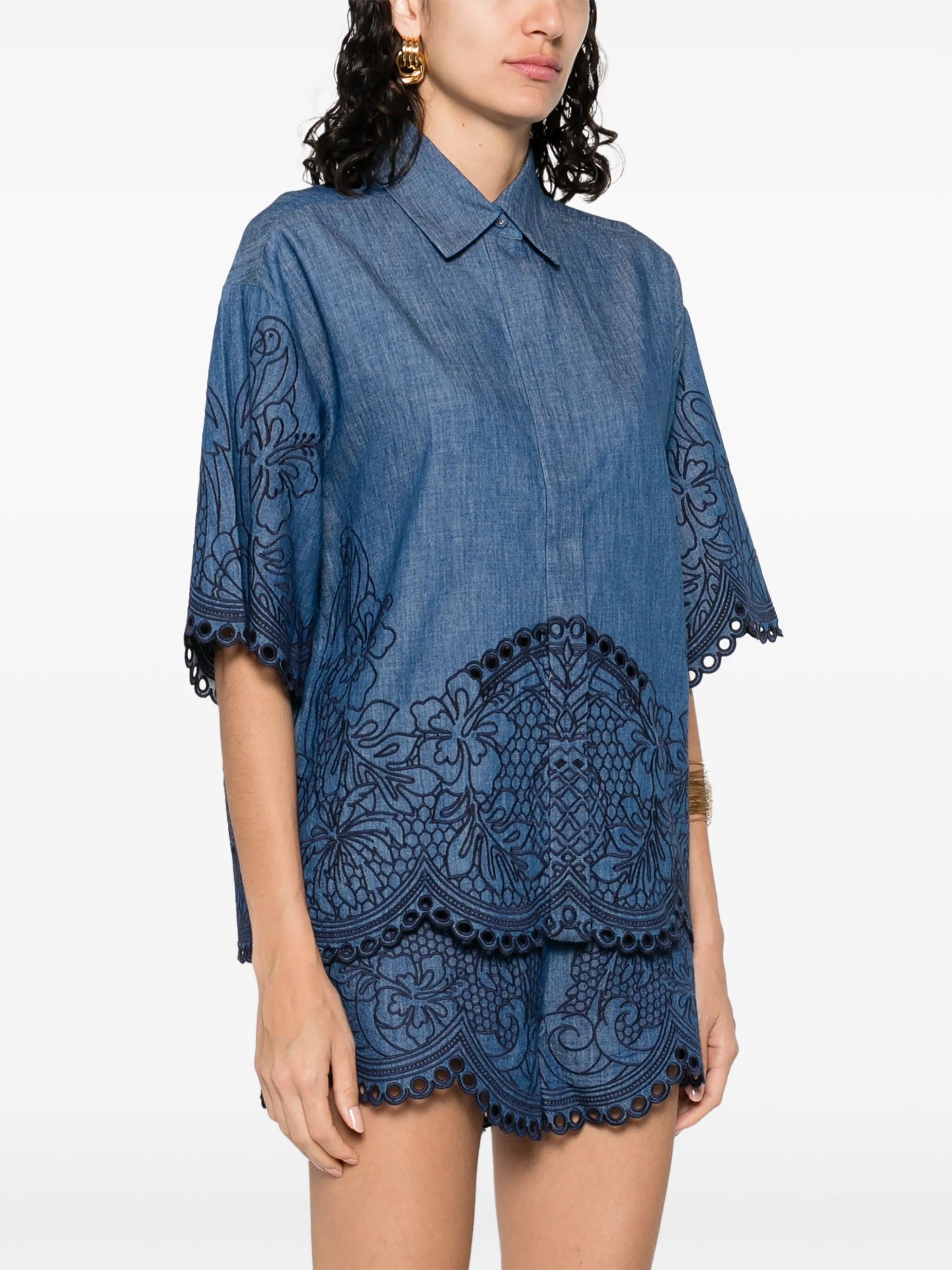 embroidered shirt