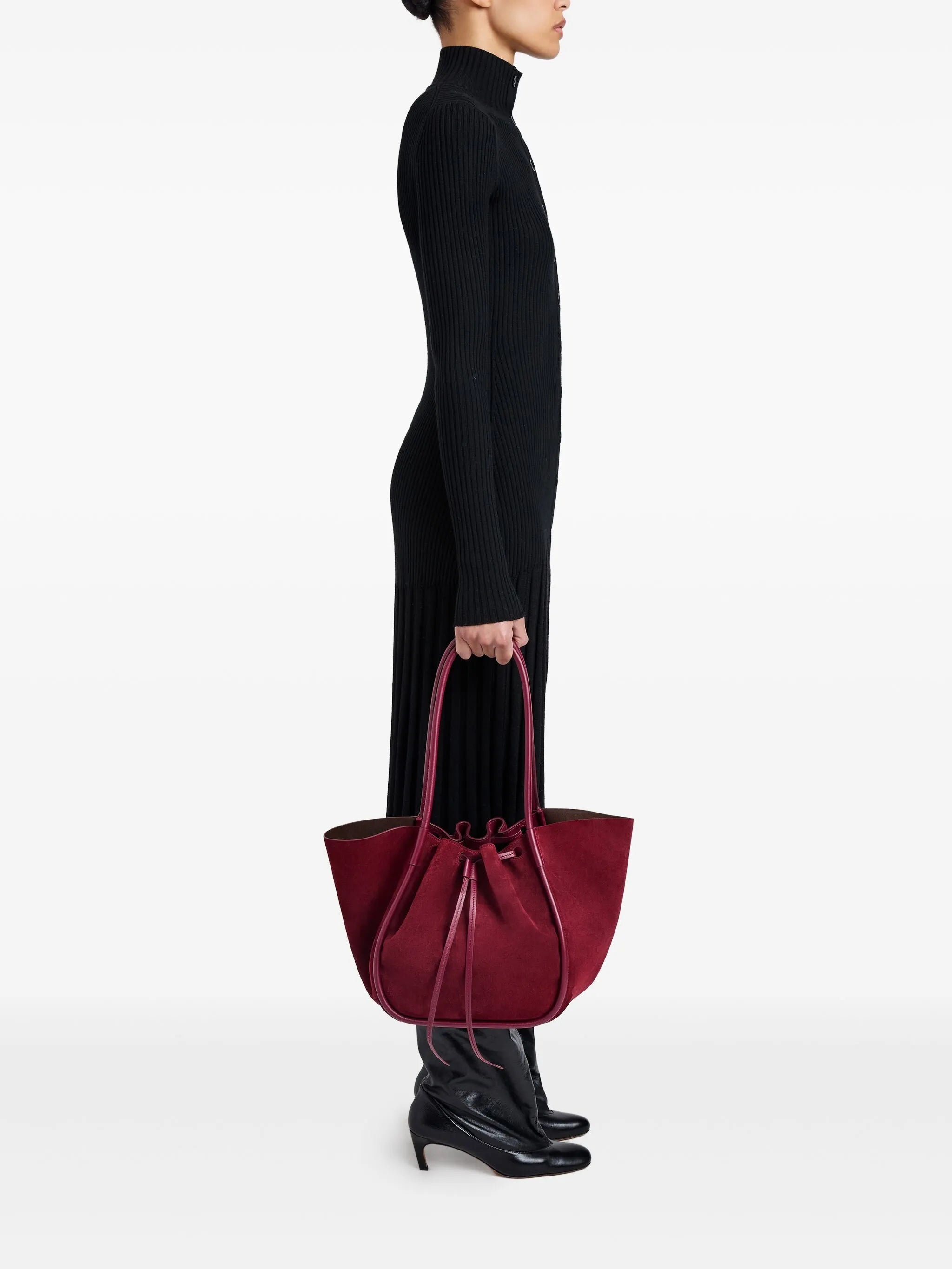 large Ruched tote bag