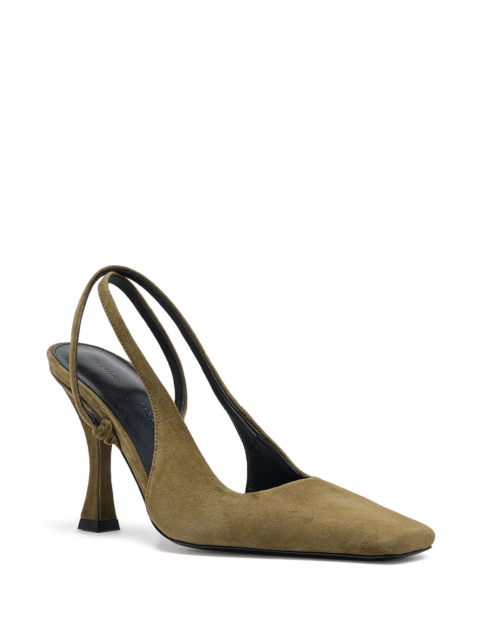 90mm Trap Cross heeled pumps