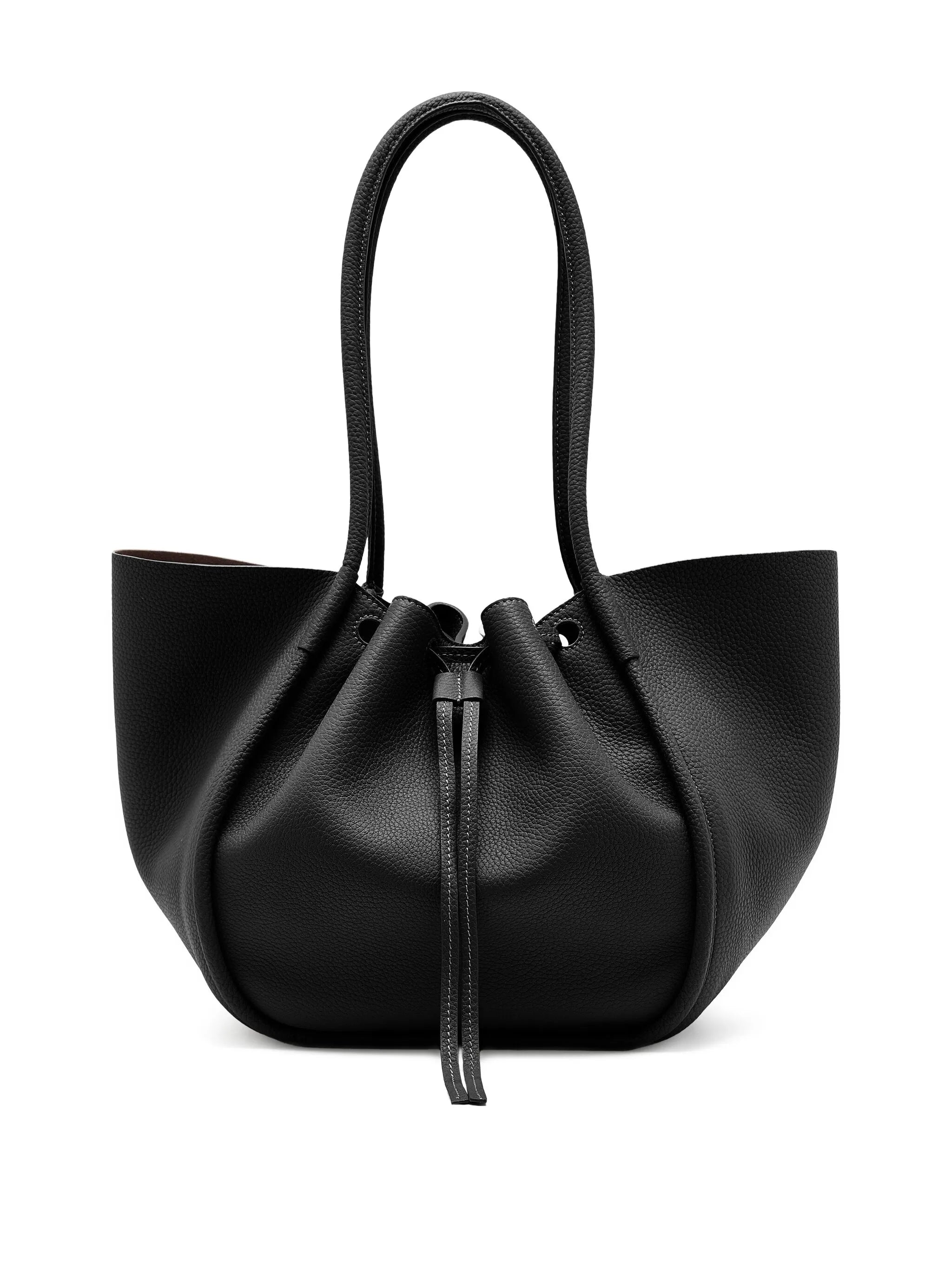 large Ruched tote bag
