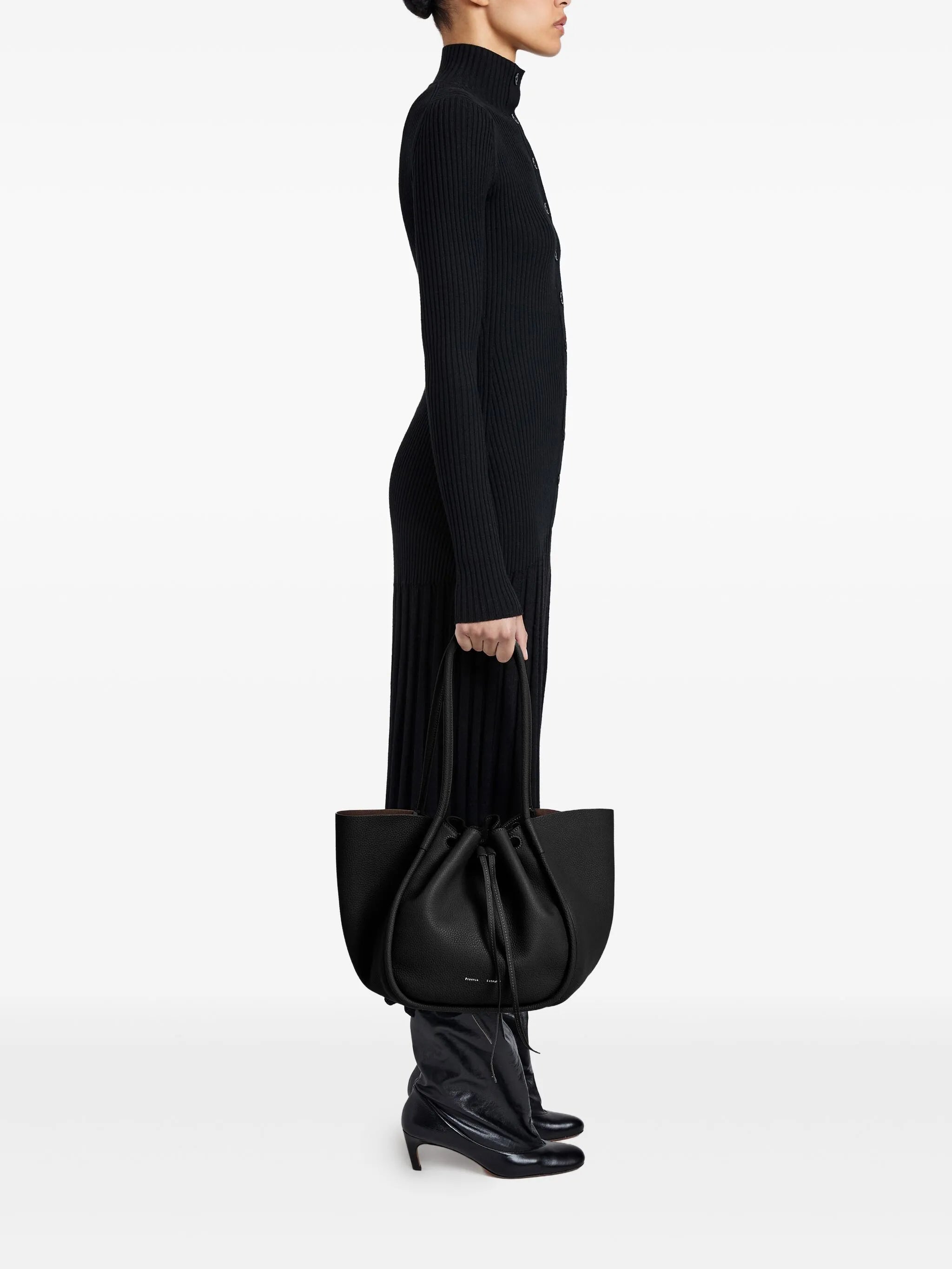 large Ruched tote bag