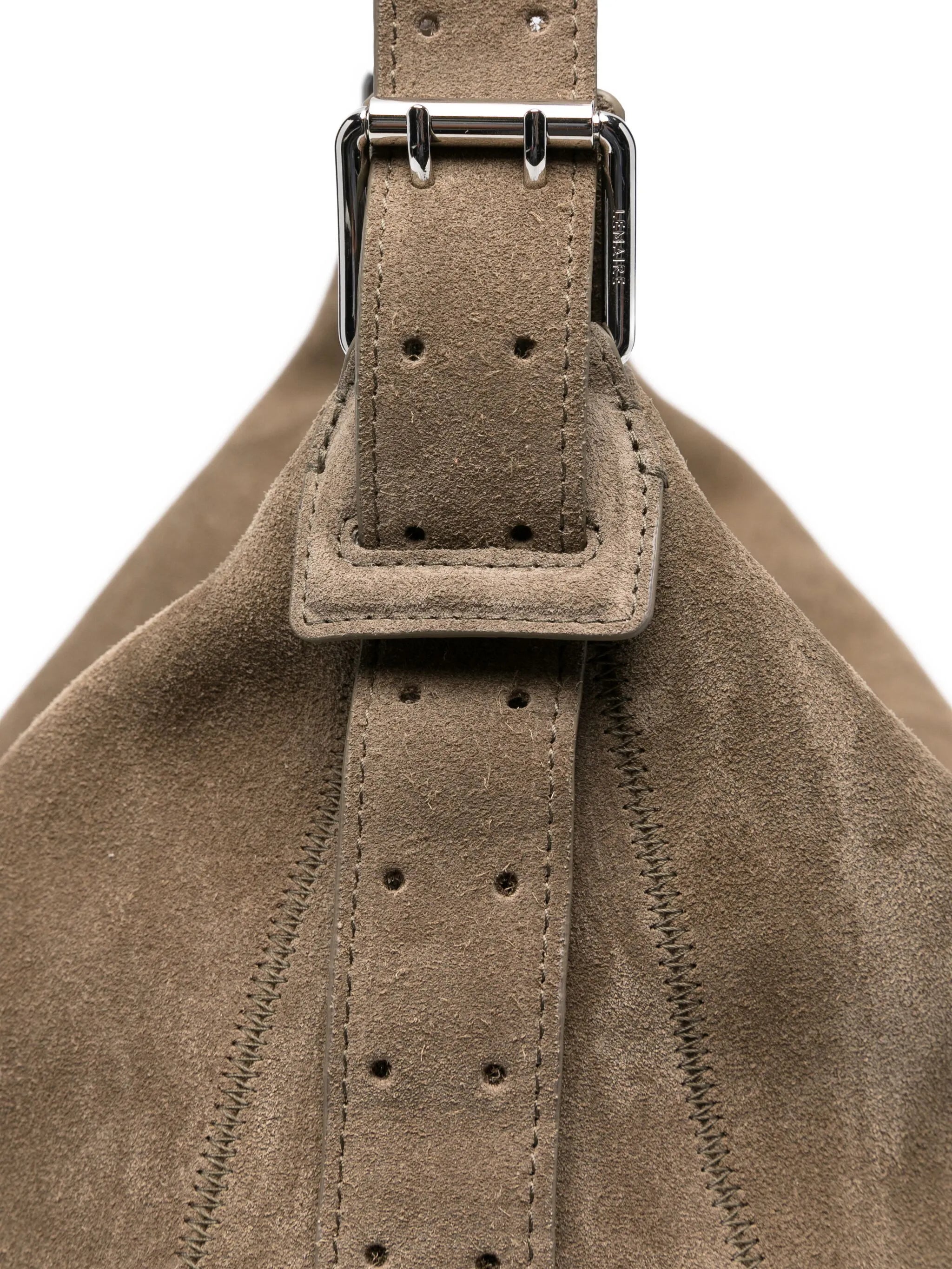 belted suede shoulder bag