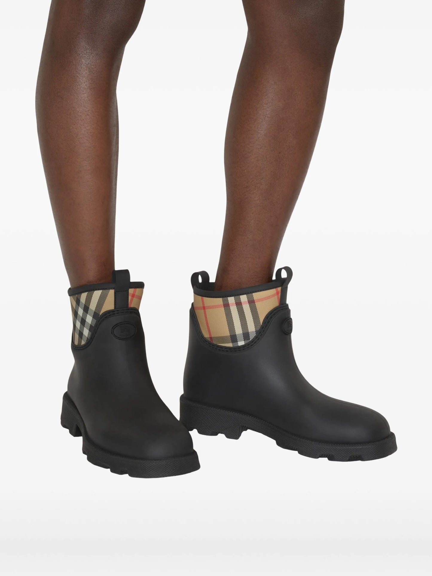 Vintage Check-detailed rain boots