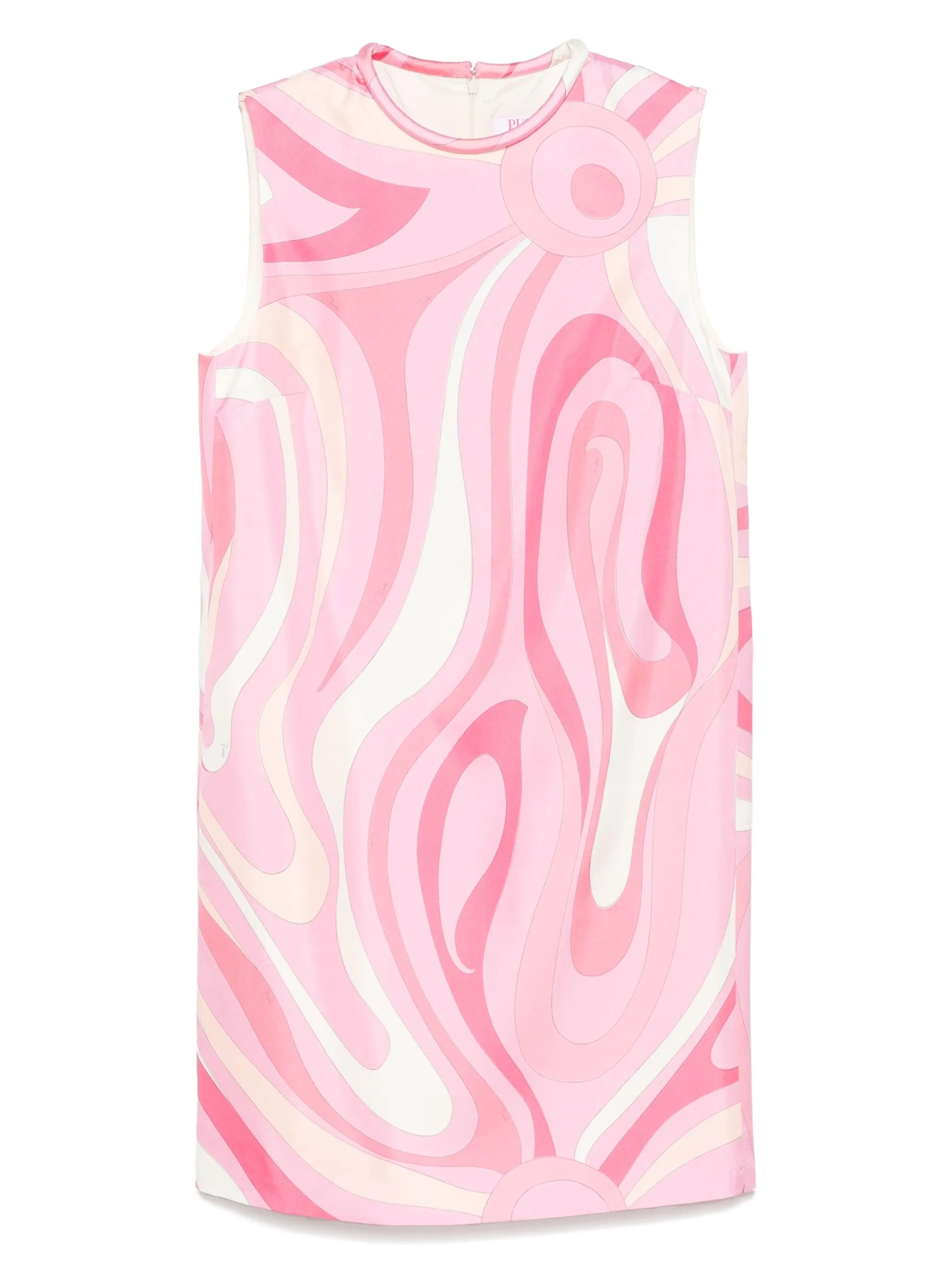 Iride-print mini dress