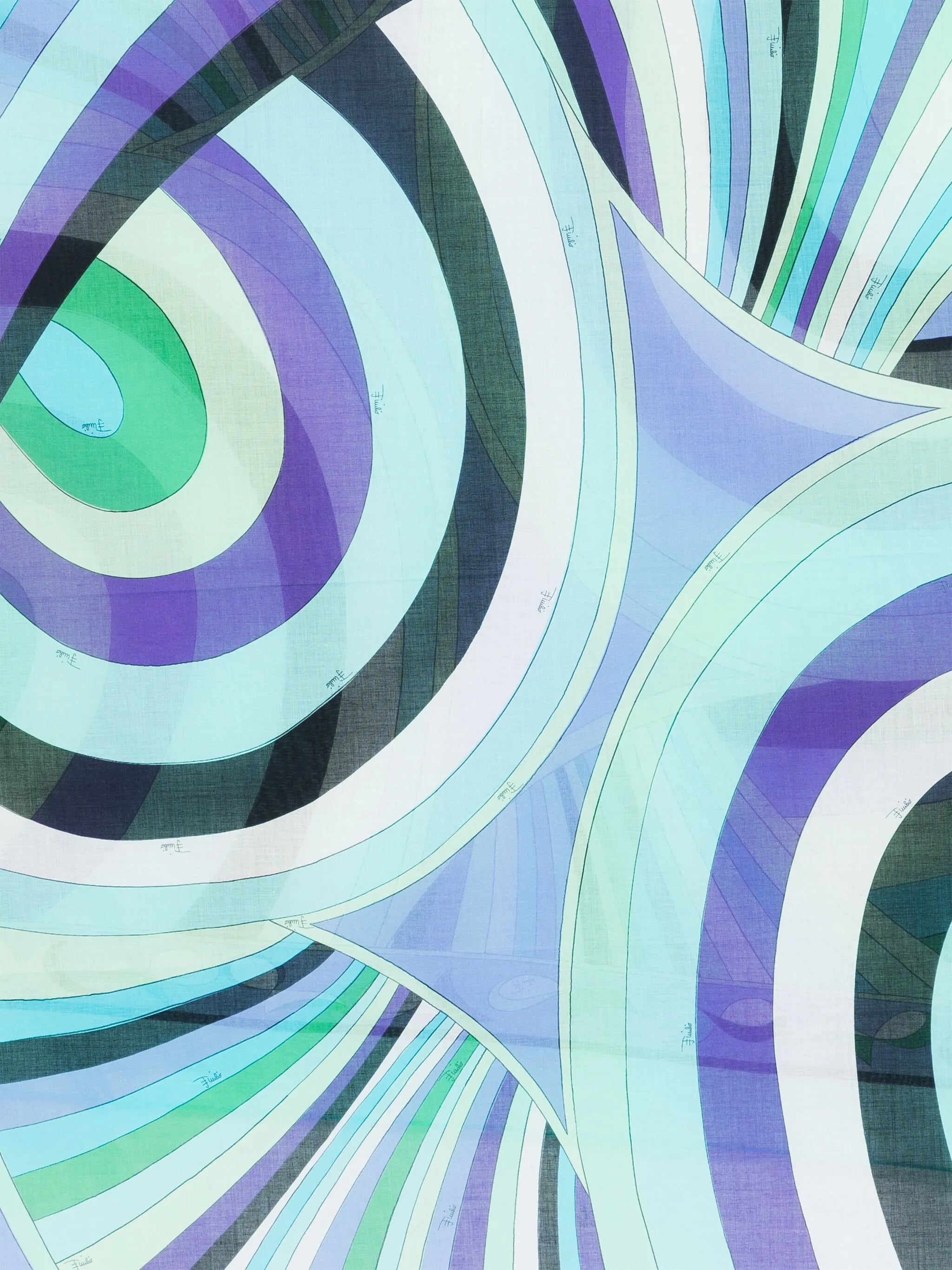 Iride-print scarf