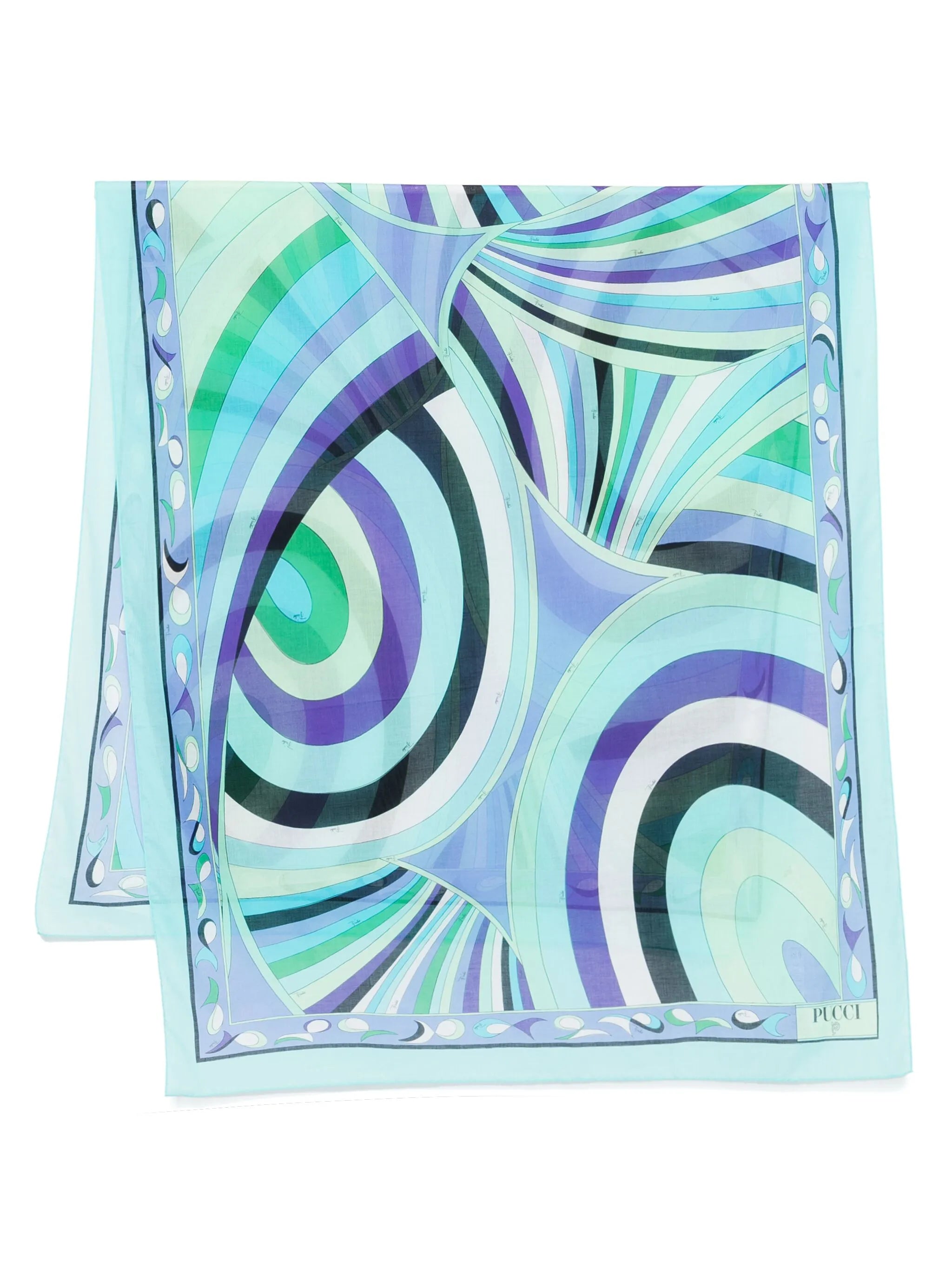Iride-print scarf