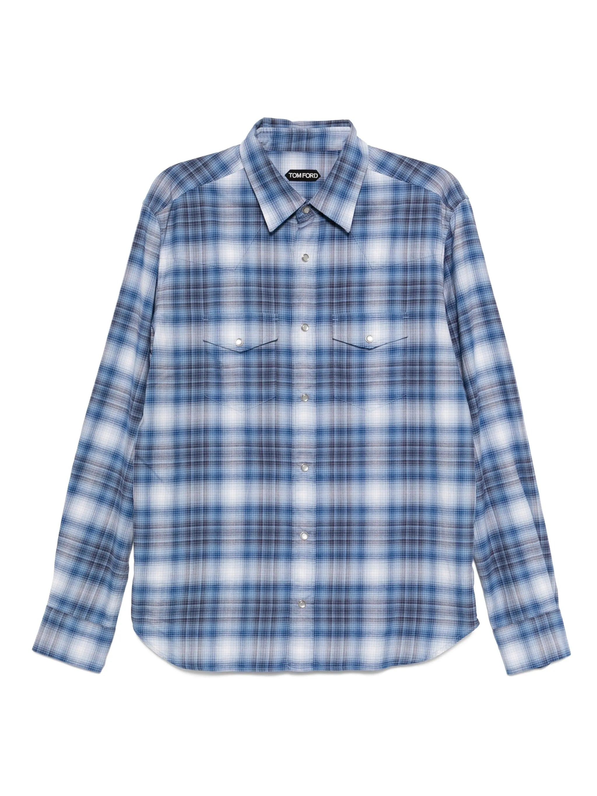twill check shirt