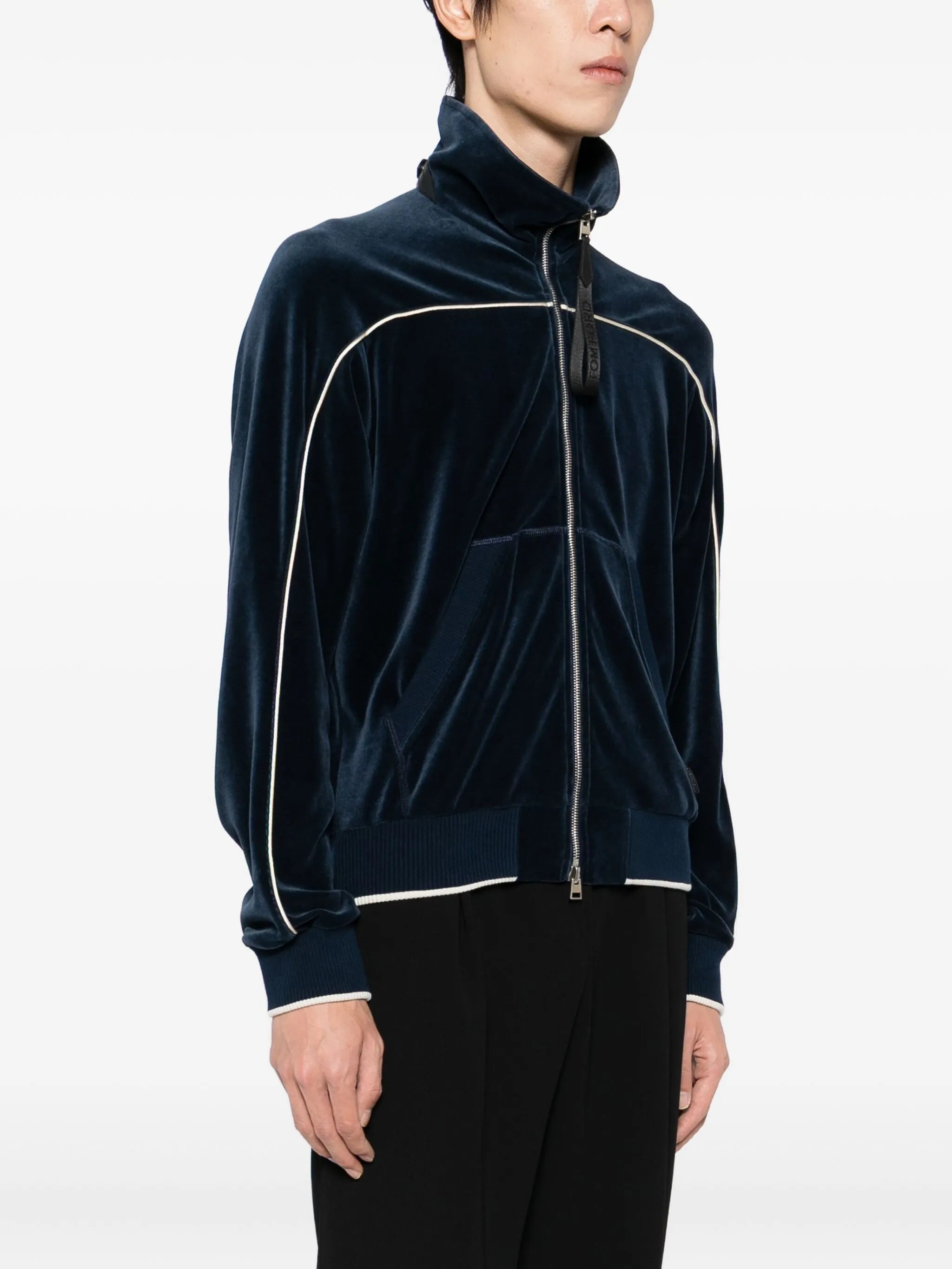 two-way zip up jacket