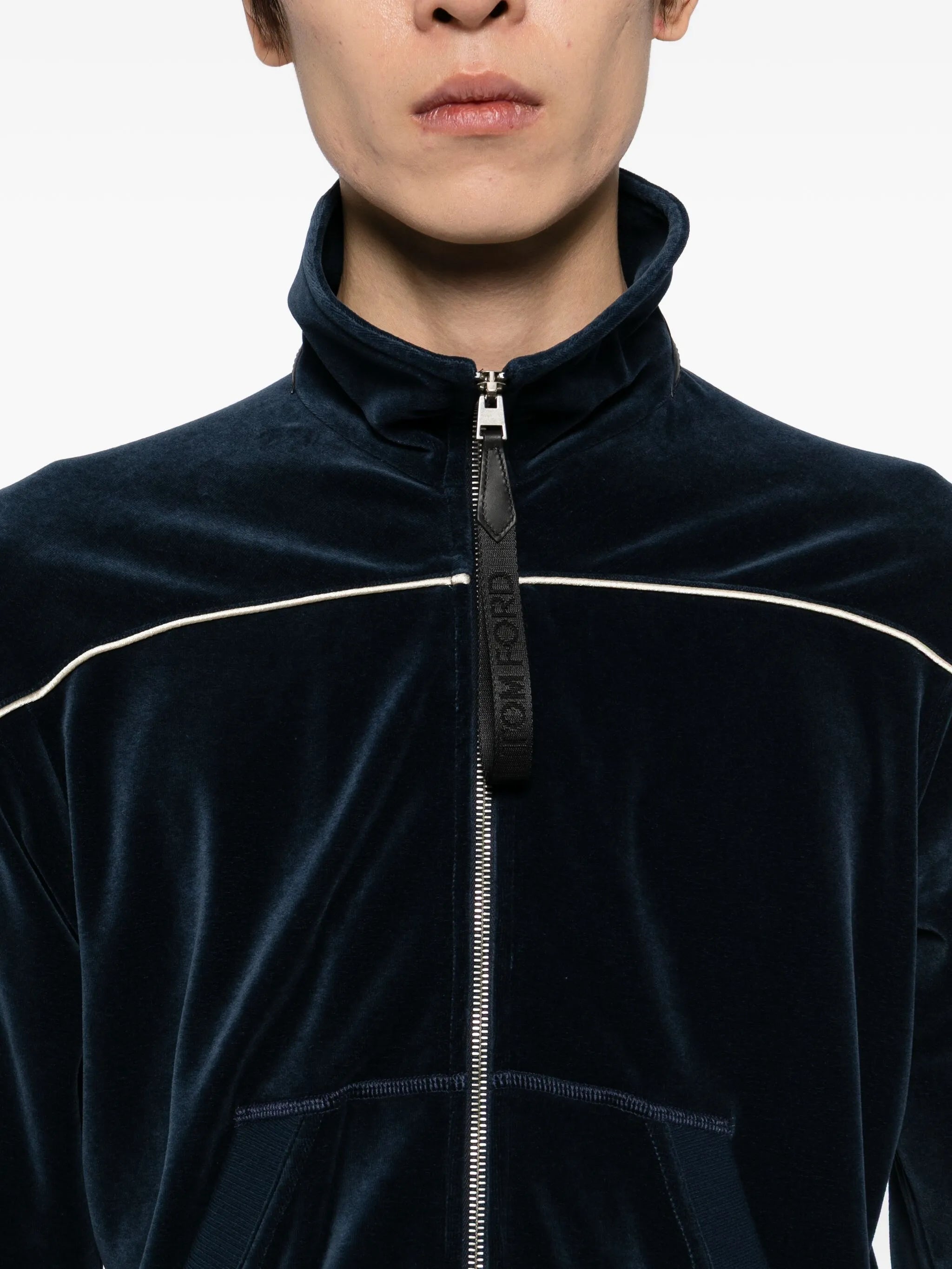 two-way zip up jacket