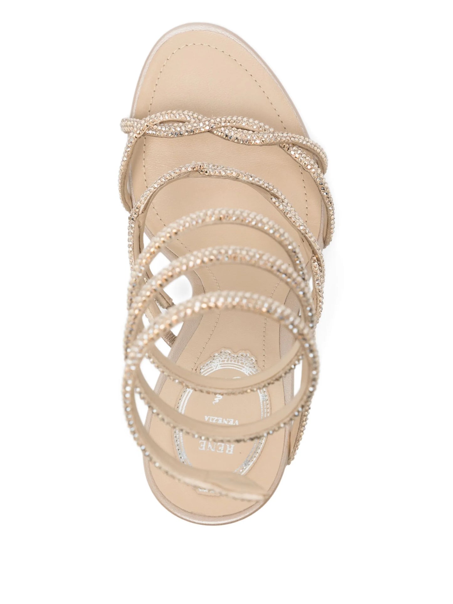 110mm spiral-embellished sandals