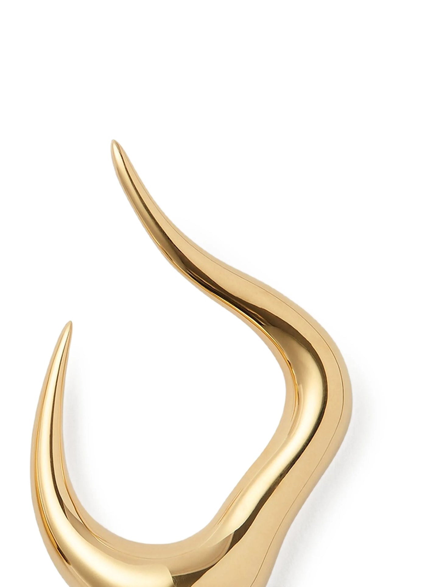 18CT yellow gold small Bold Stream earrings