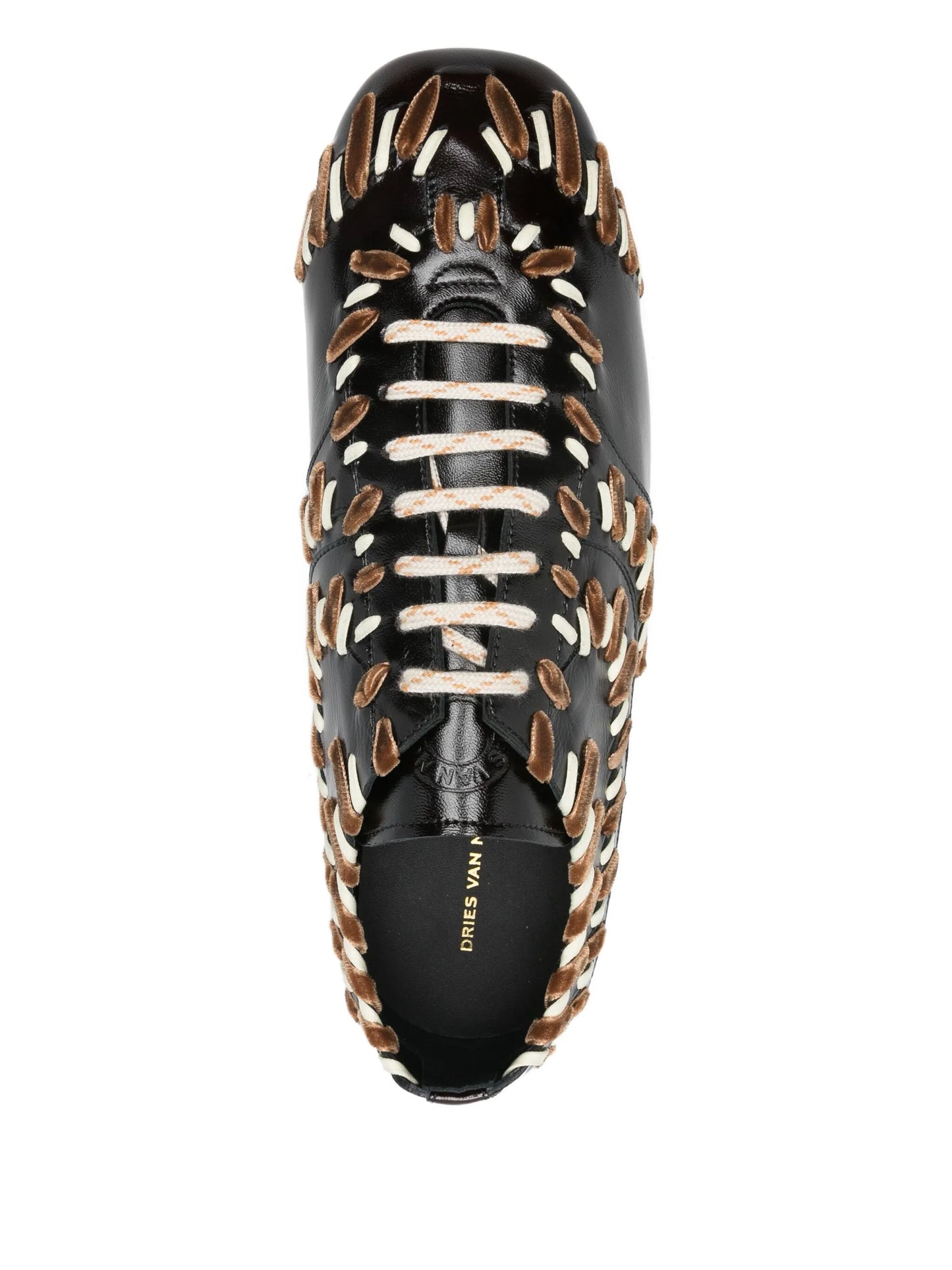 leather lace-up sneakers