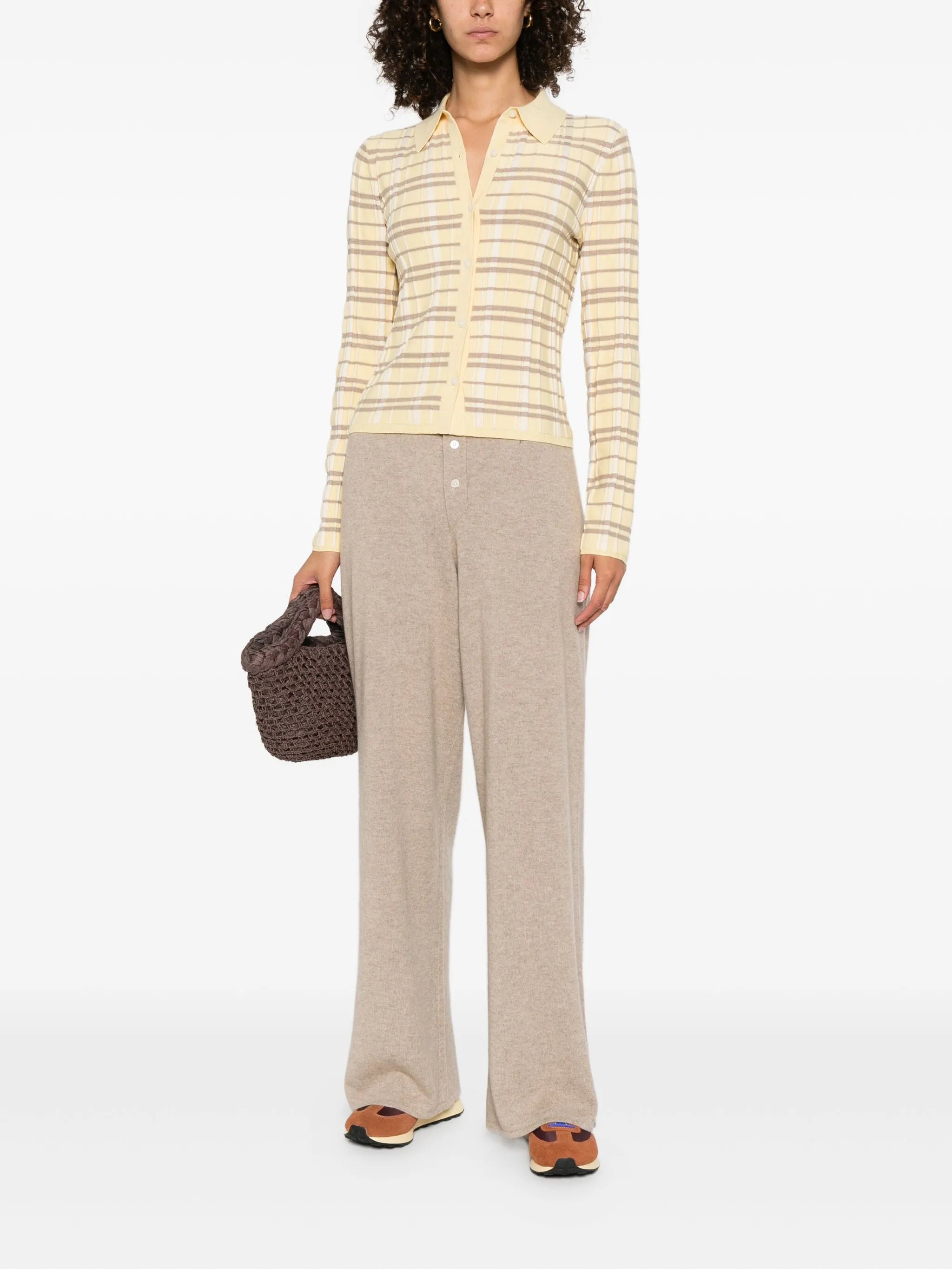 Elle plaid cardigan